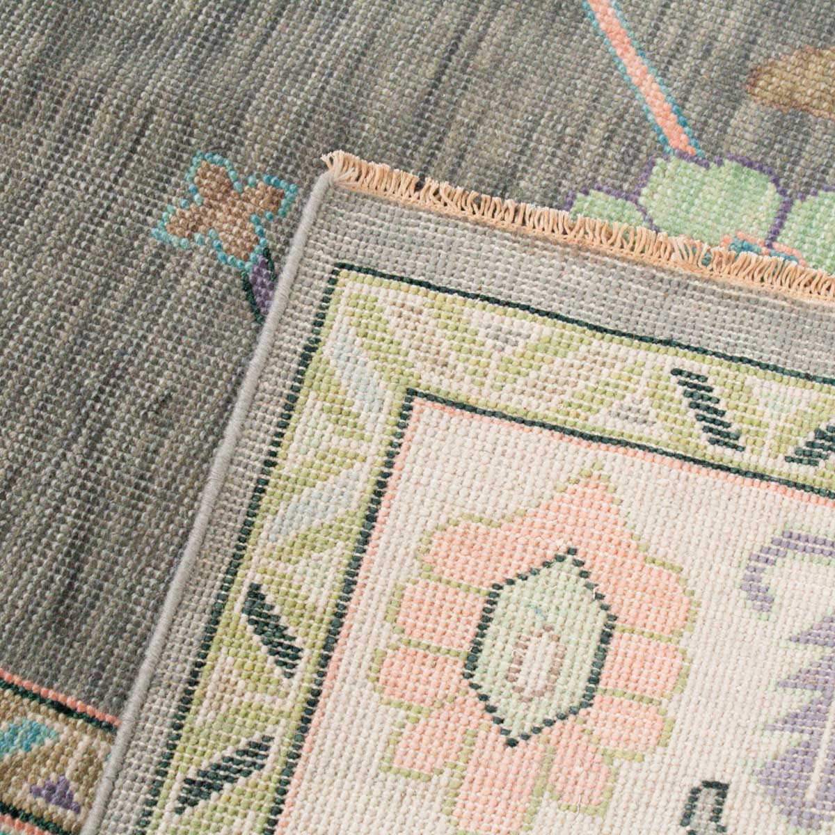 Poppy Pastel Turkish Knot Rug - Image 5