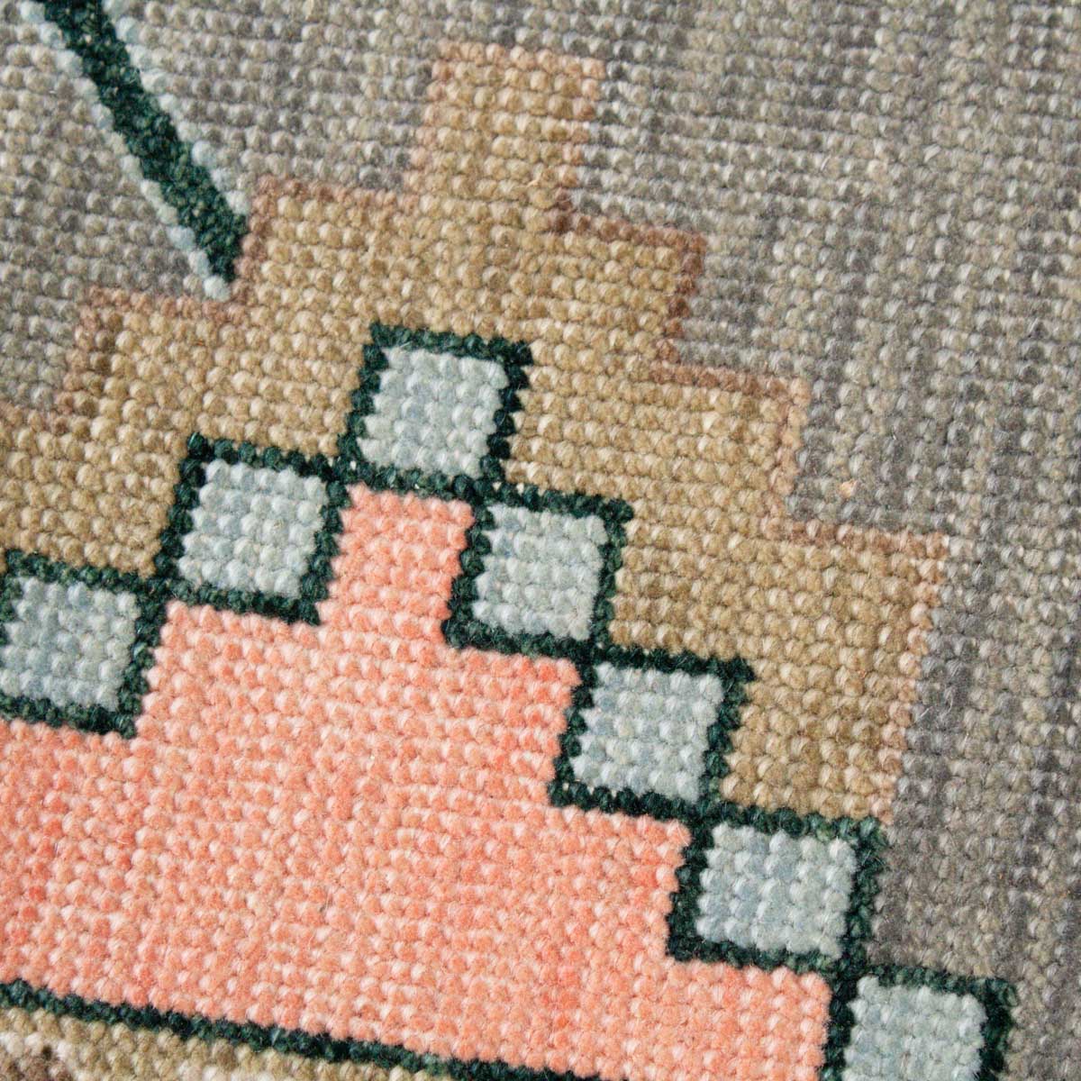 Poppy Pastel Turkish Knot Rug - Image 6
