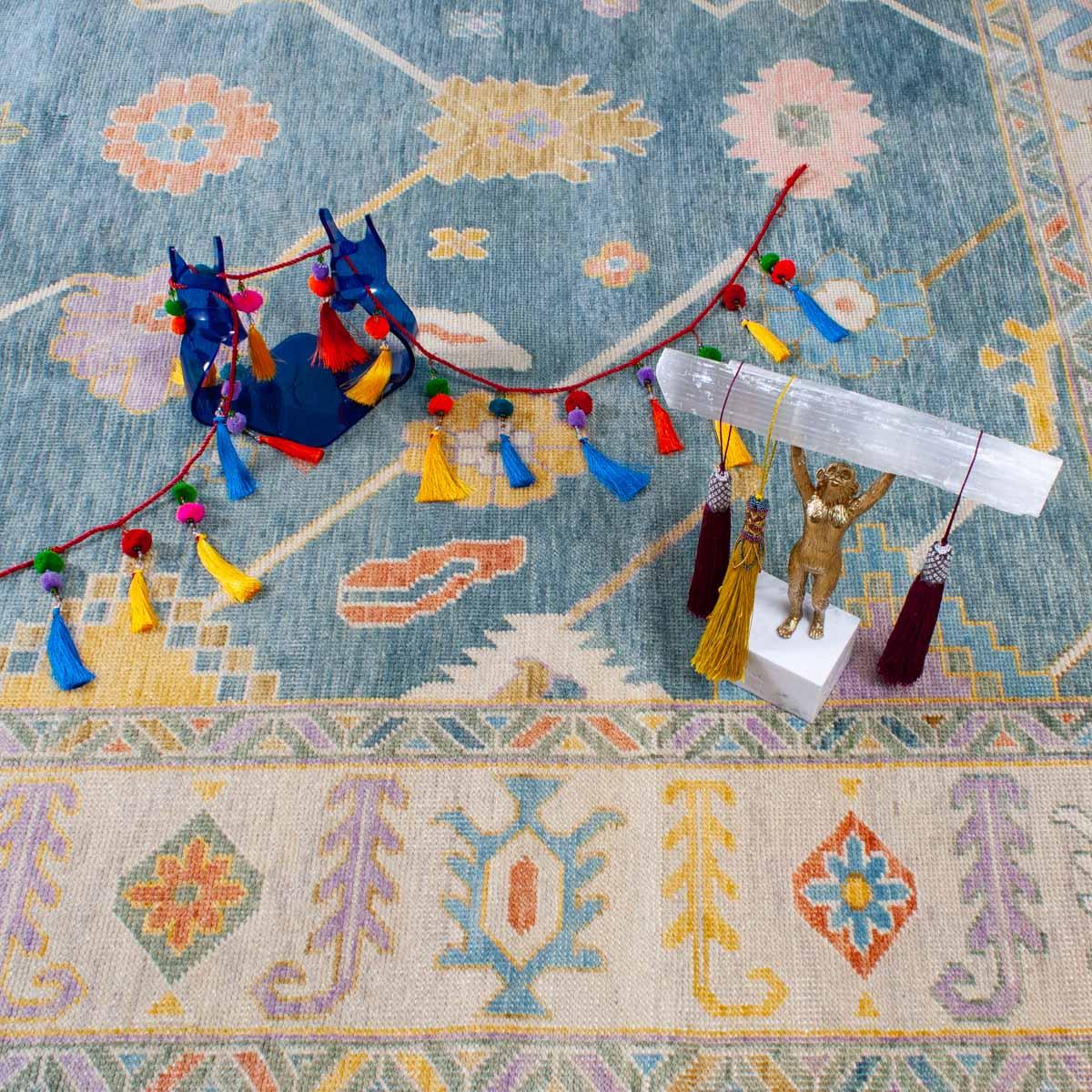 Poppy Turkish Knot Rug - Image 6