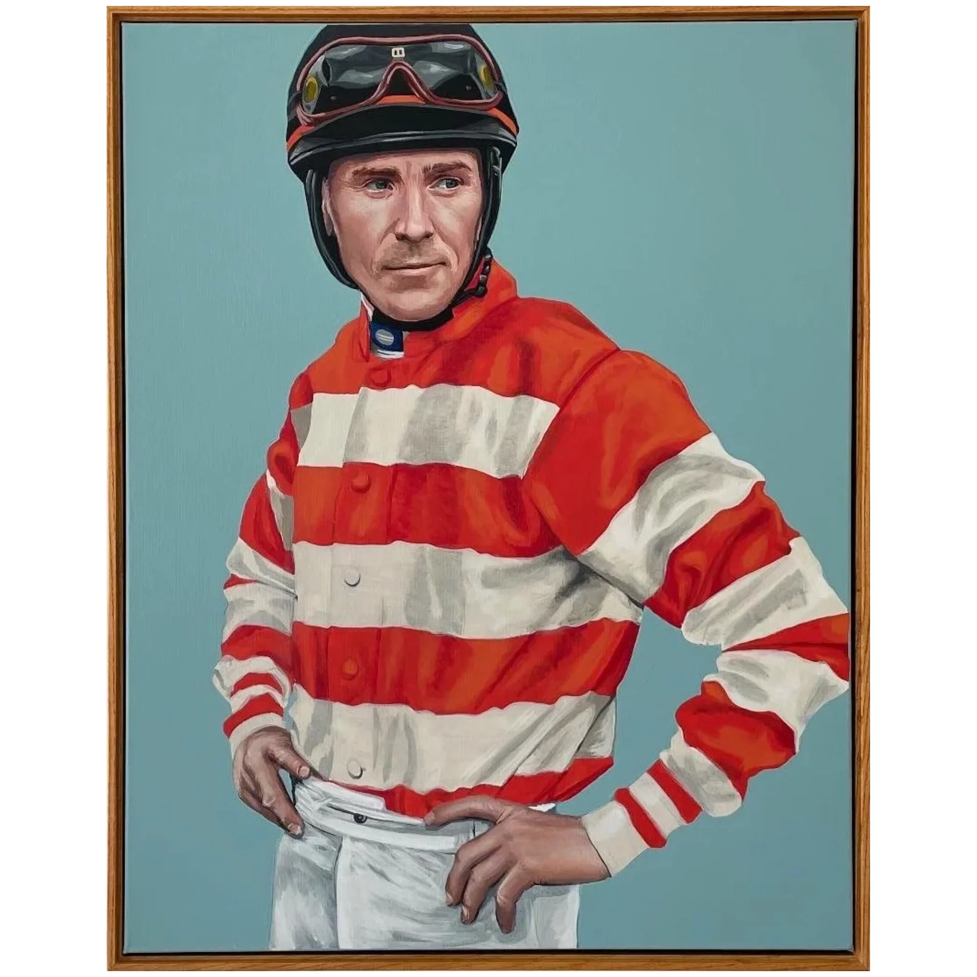 "Racing Stripes" 22x28 Acrylic on Canvas by Tanner Muse