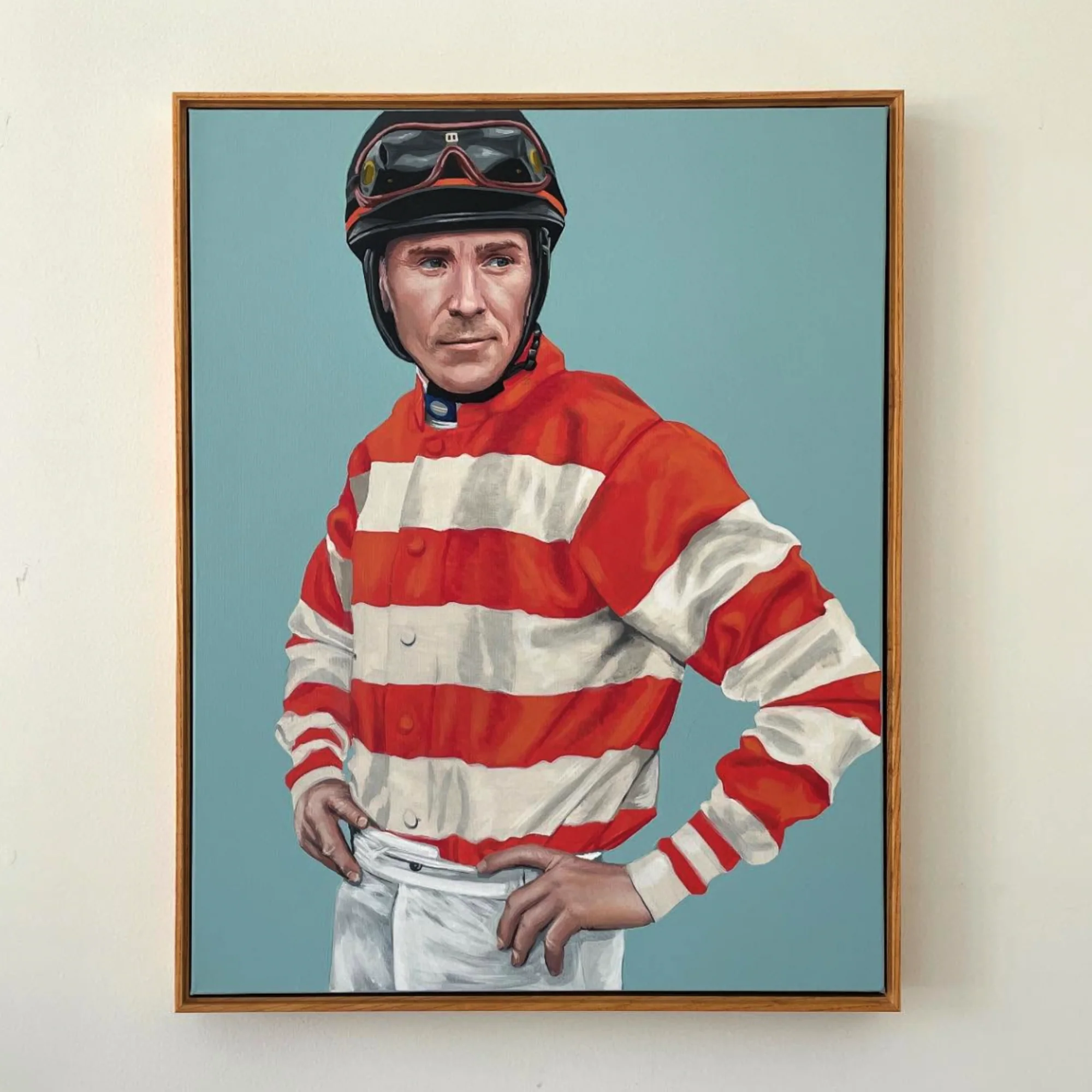 "Racing Stripes" 22x28 Acrylic on Canvas by Tanner Muse - Image 2