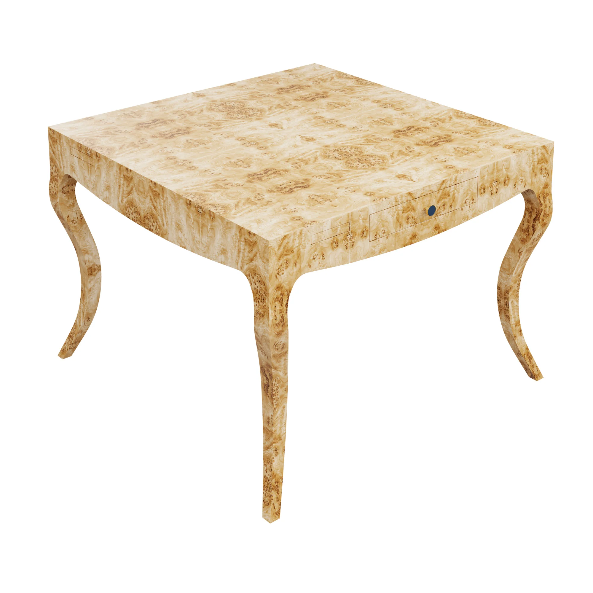 In Stock Champagne Problems Game Table in Golden Pecan Mappa - Image 4