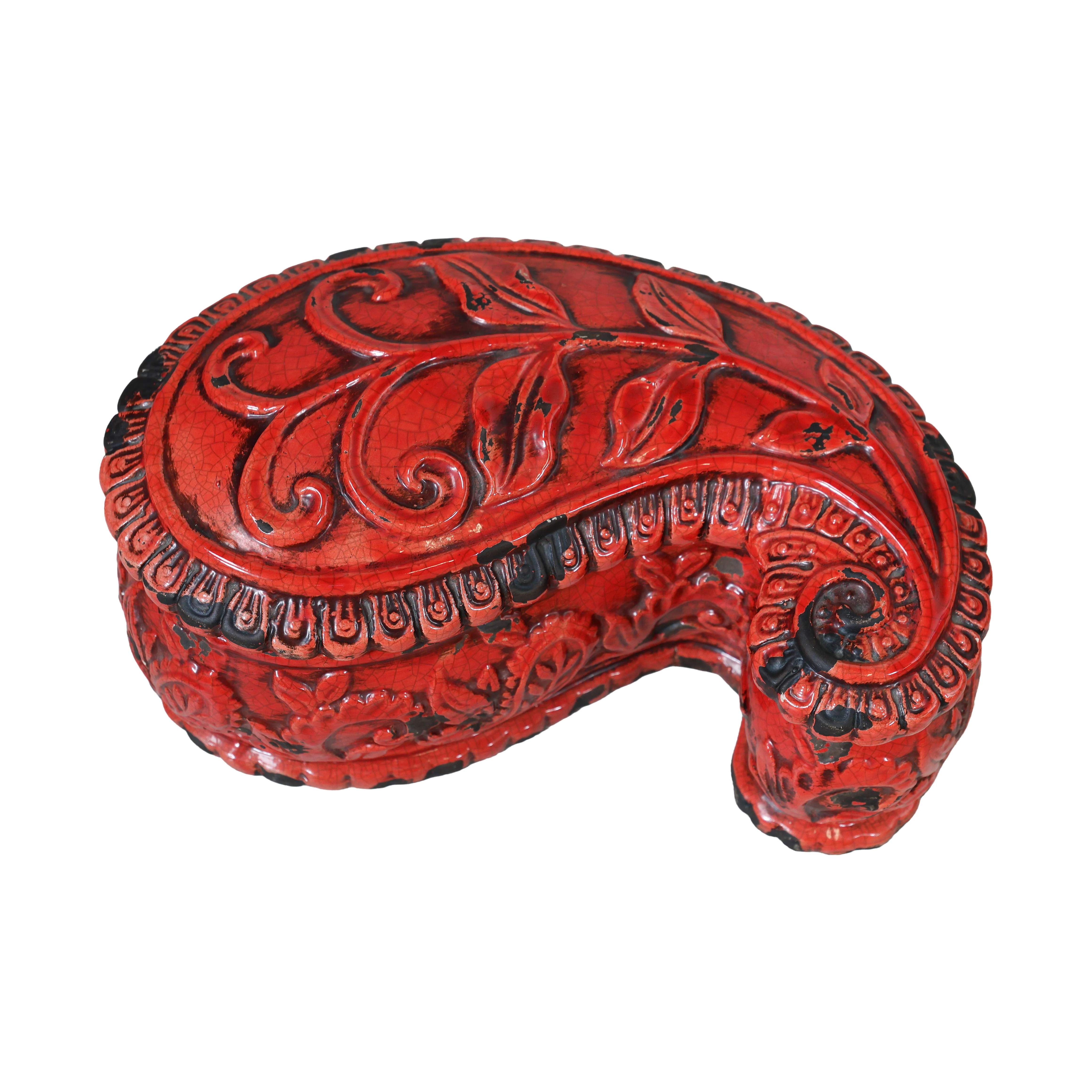 Red Paisley Box