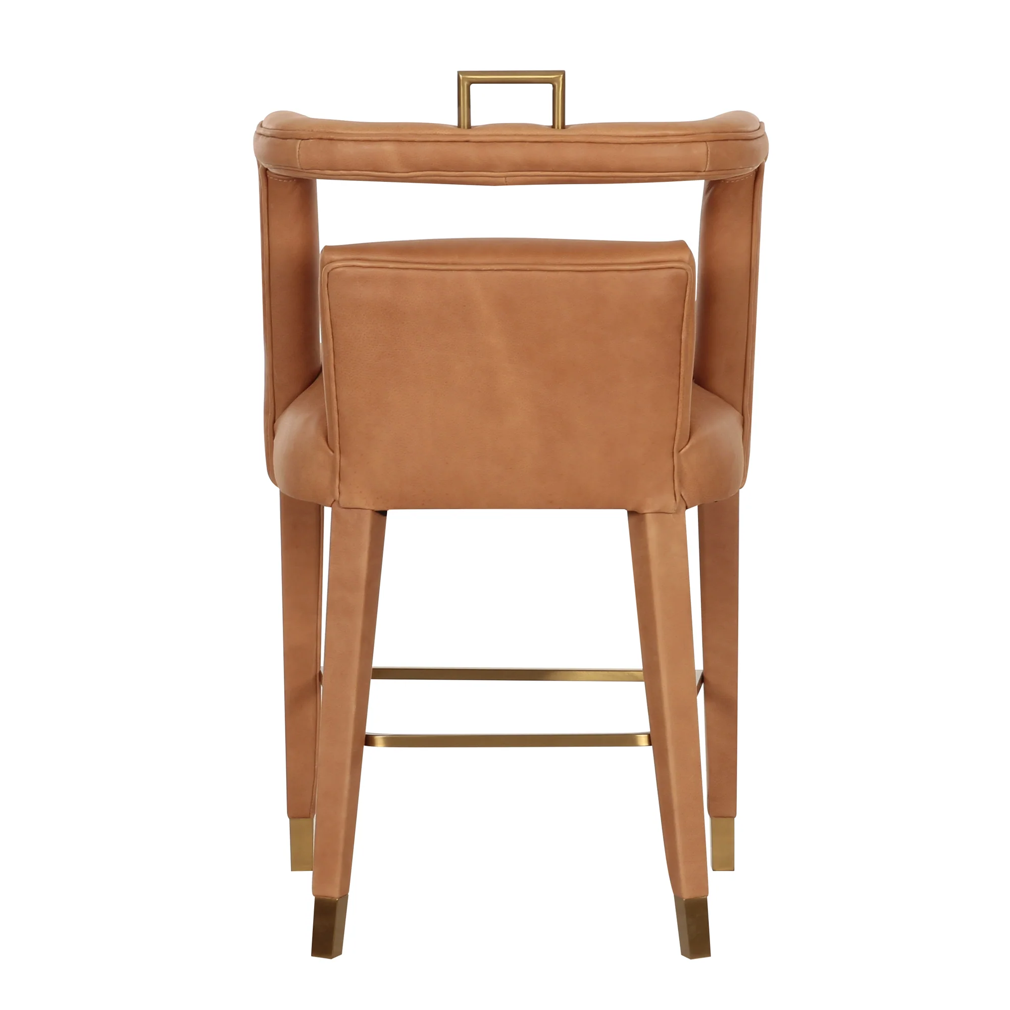 Revelry Counter Stool in Tobacco Leather - Image 8