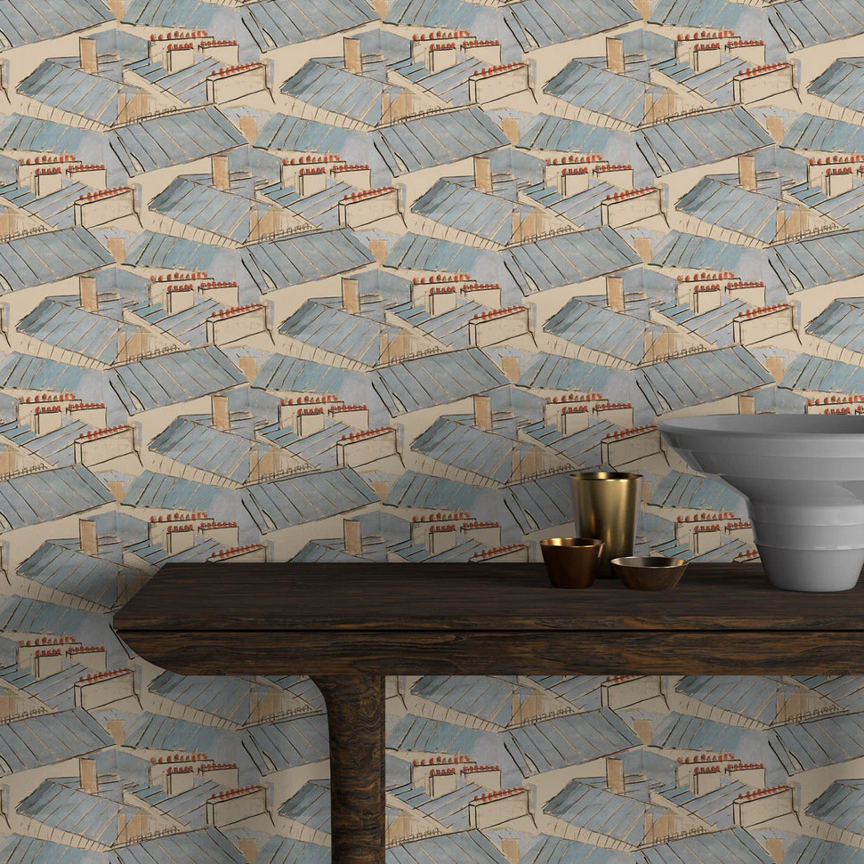 'Rooftops' Wallpaper by Paule Marrot - Image 2