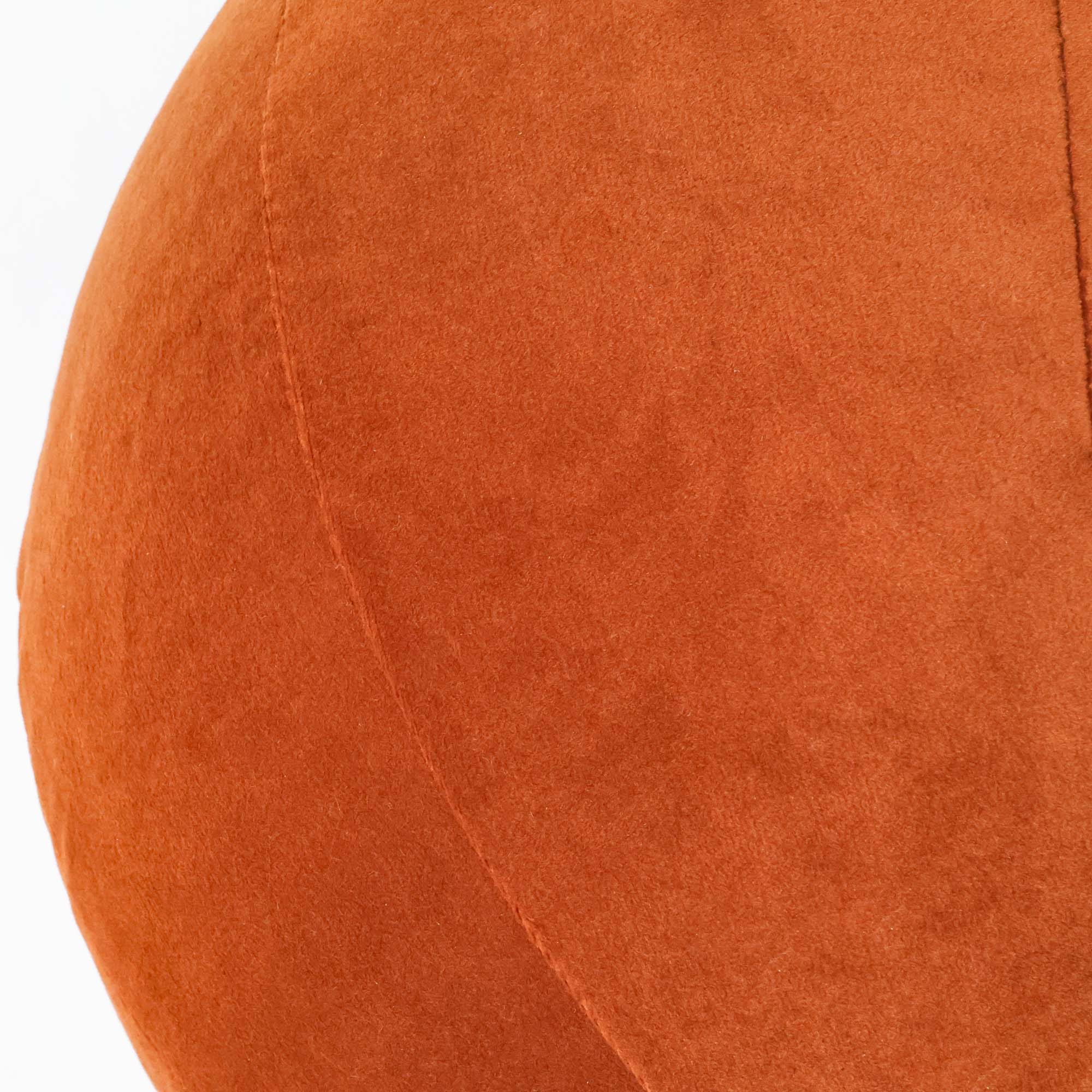 Round Pillow - Persimmon Velvet - Image 3