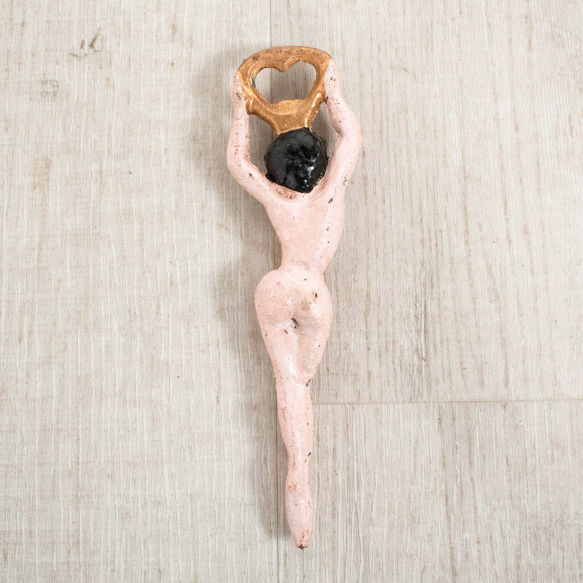 Cast Iron Bottle Opener - Naked Lady - Image 2