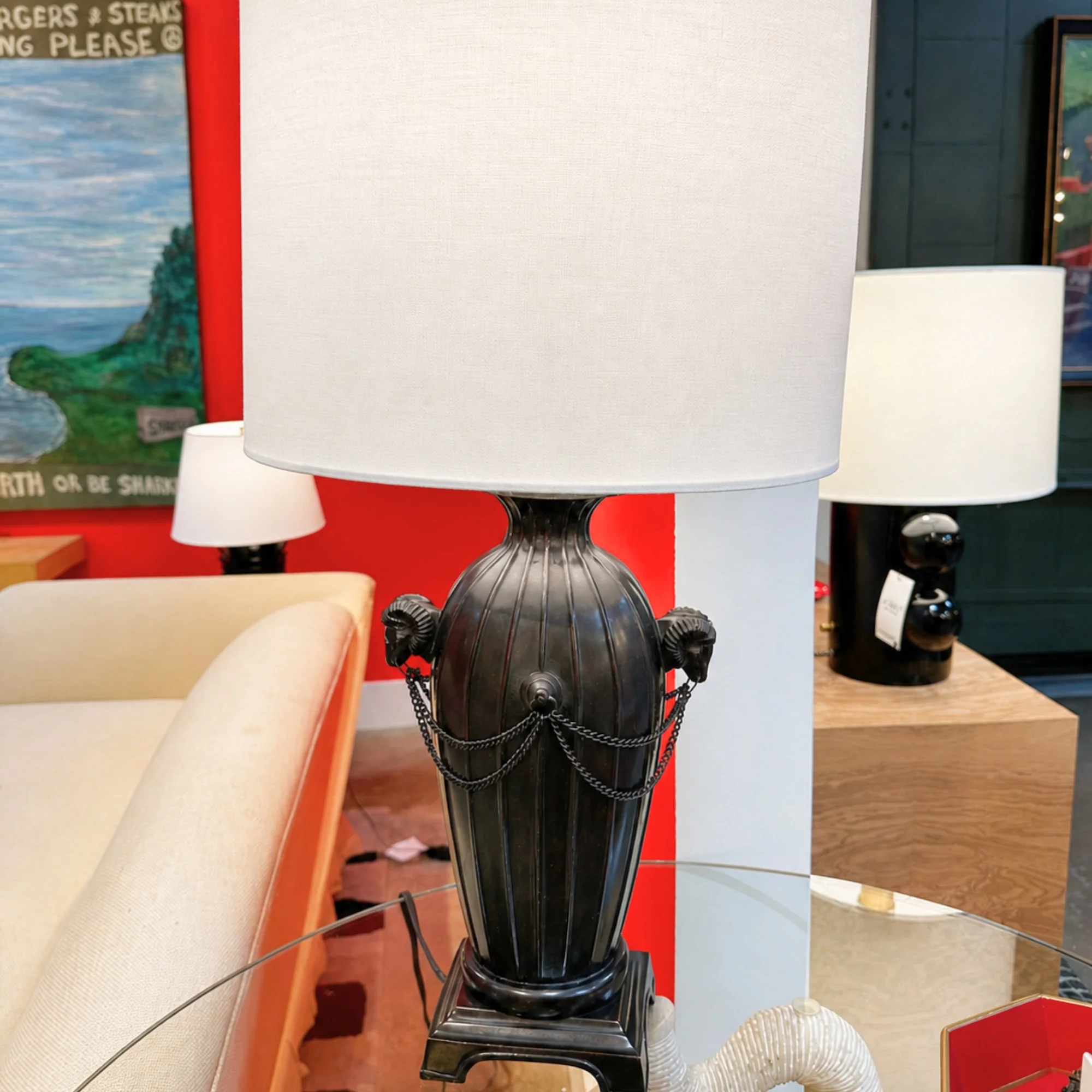Rams Head Lamp Base - Image 2