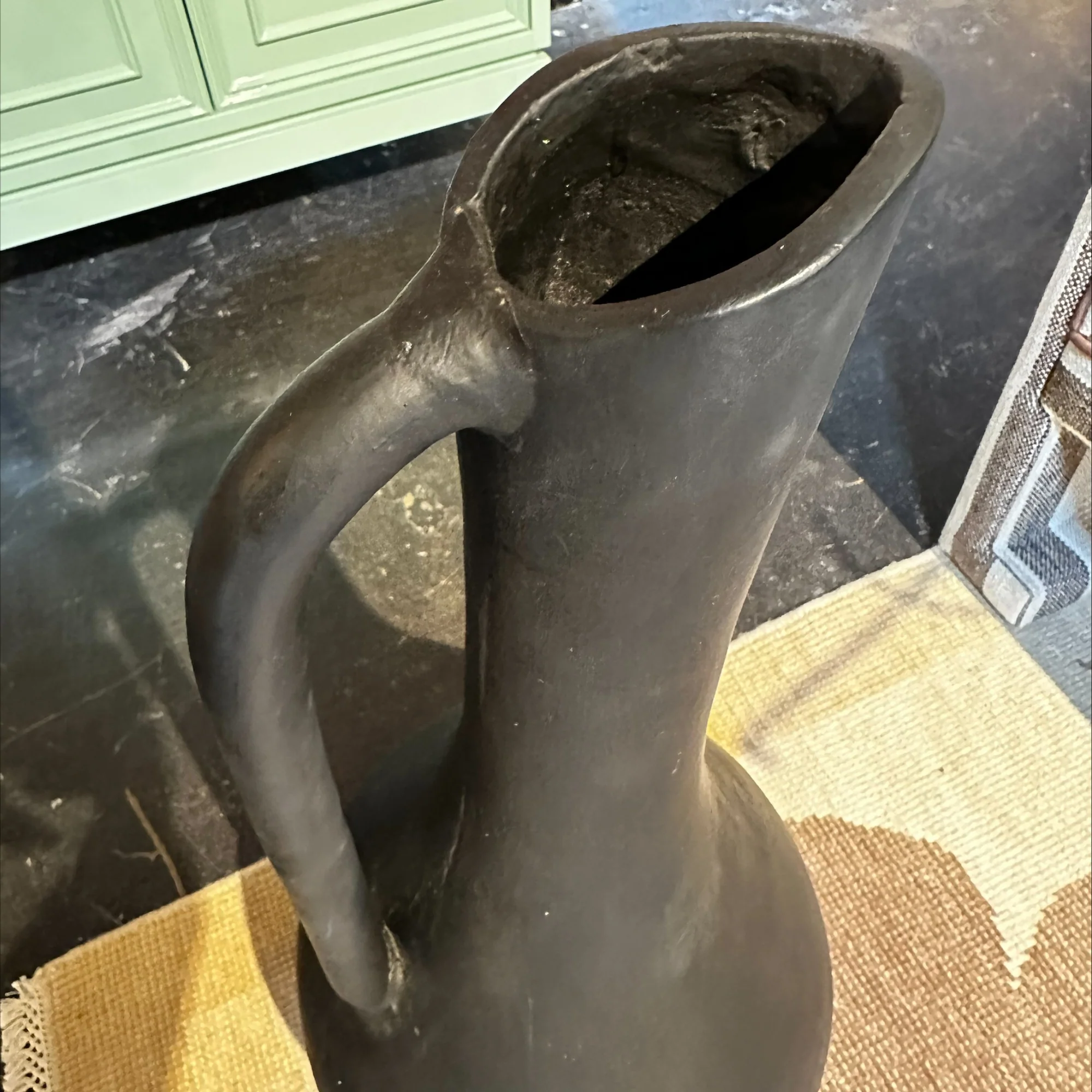 Large Black Vase - Image 2