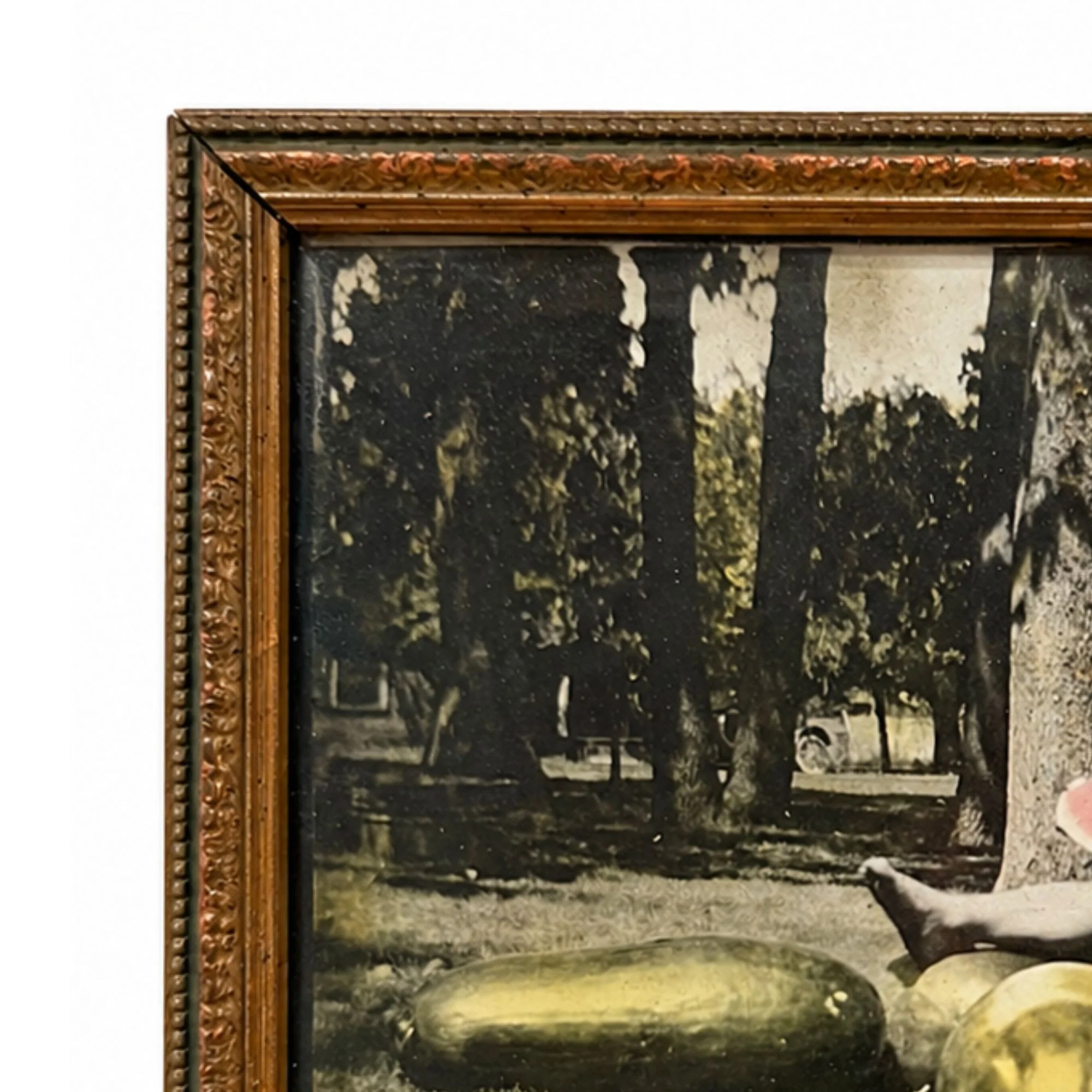 Framed Vintage Watermelon Feast Photograph - Image 2