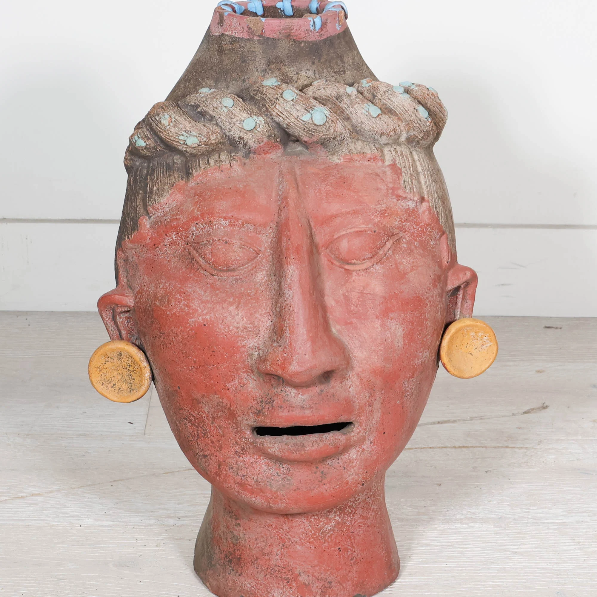 Male Head Clay Sculpture - Image 3