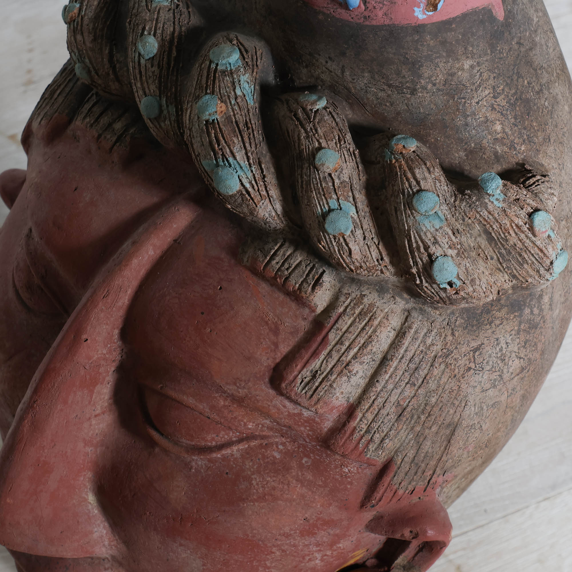 Male Head Clay Sculpture - Image 6