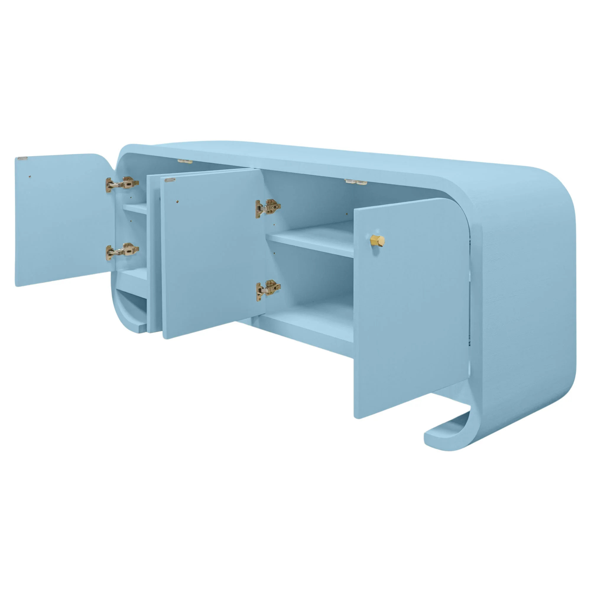 Ruse Credenza in Light Blue - Image 3