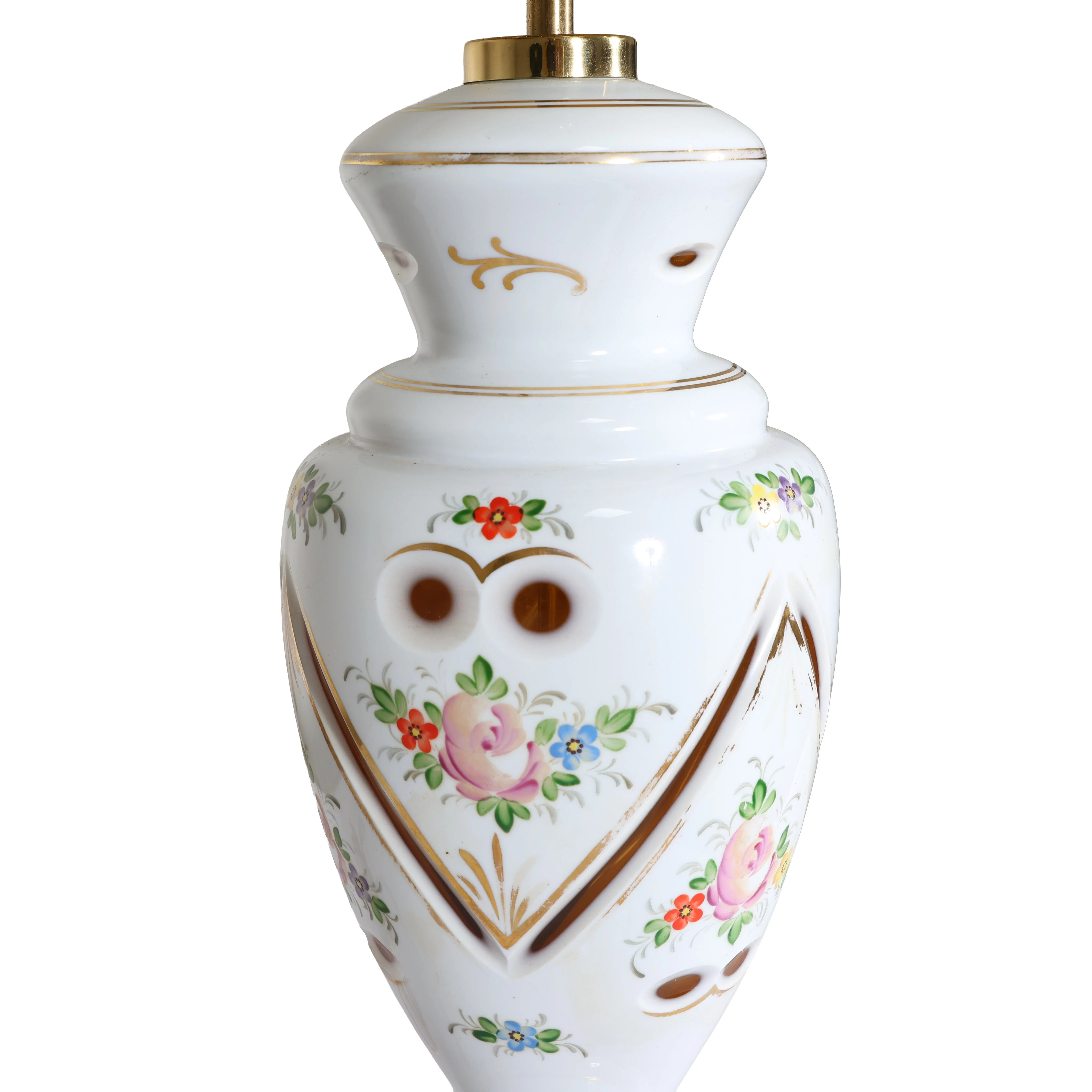 Single Ceramic Floral Table Lamp - Image 3