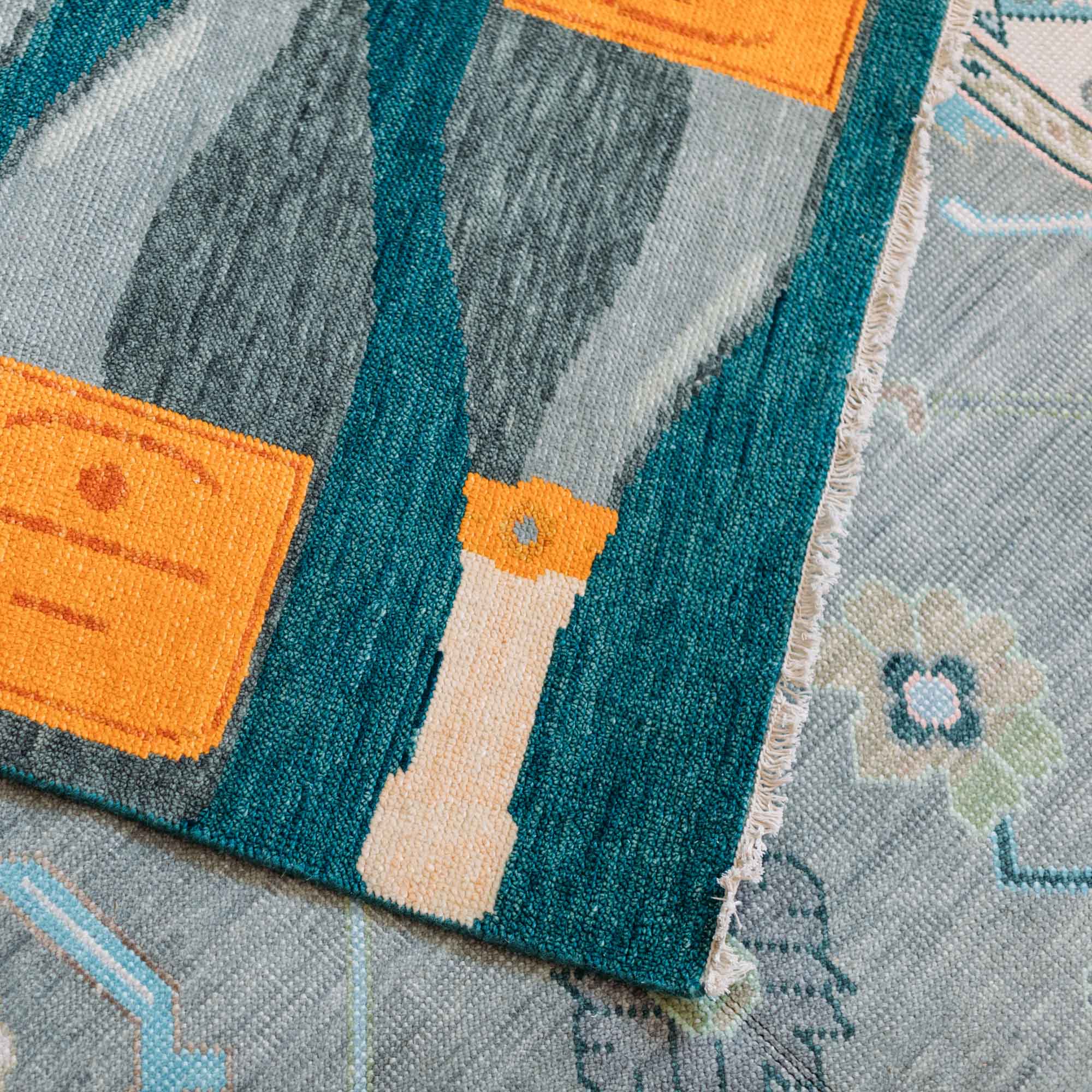 Sip N See Turkish Knot Runner Rug - Image 3
