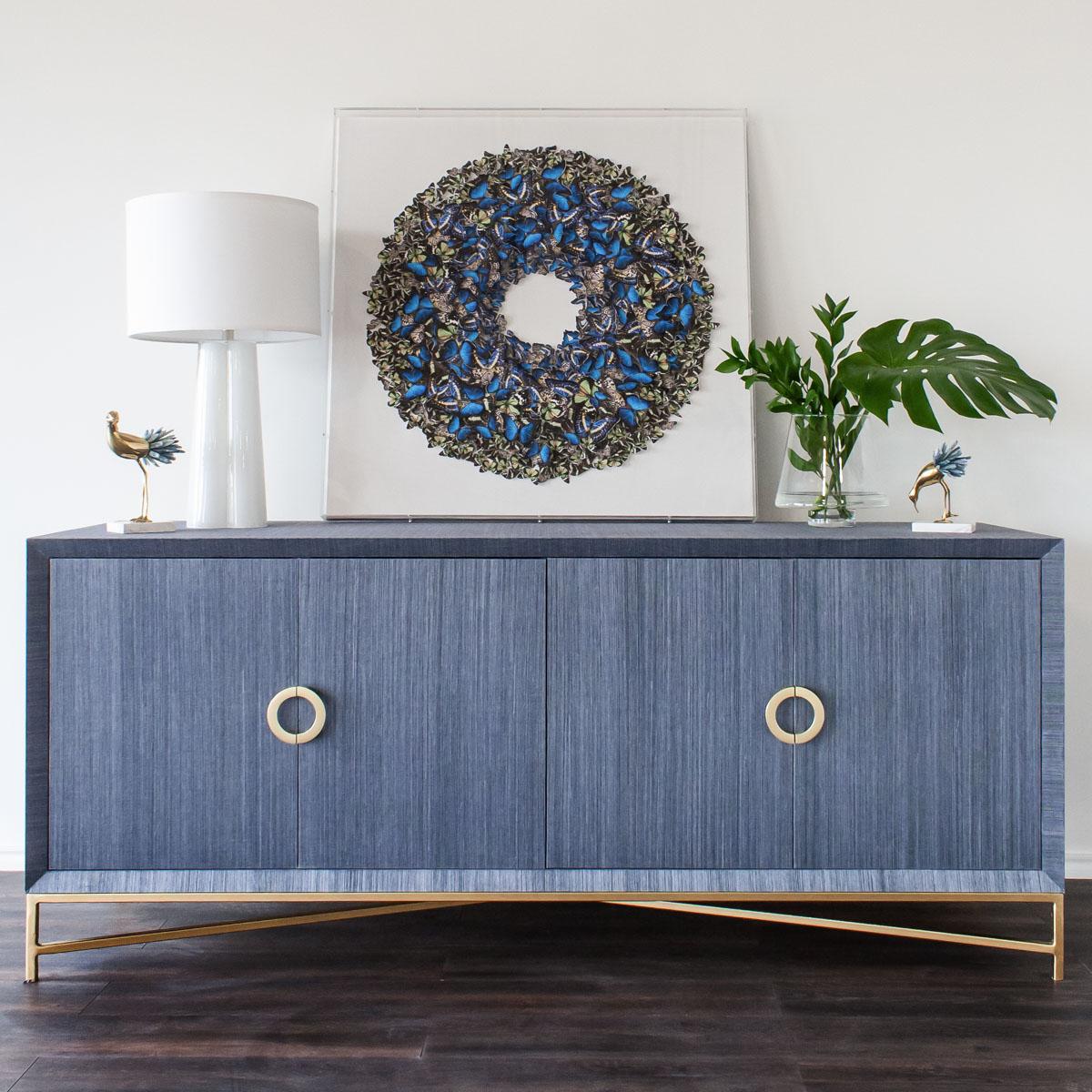 Small Half Moon Semicircle Pull Handle Brushed Gold - Image 2