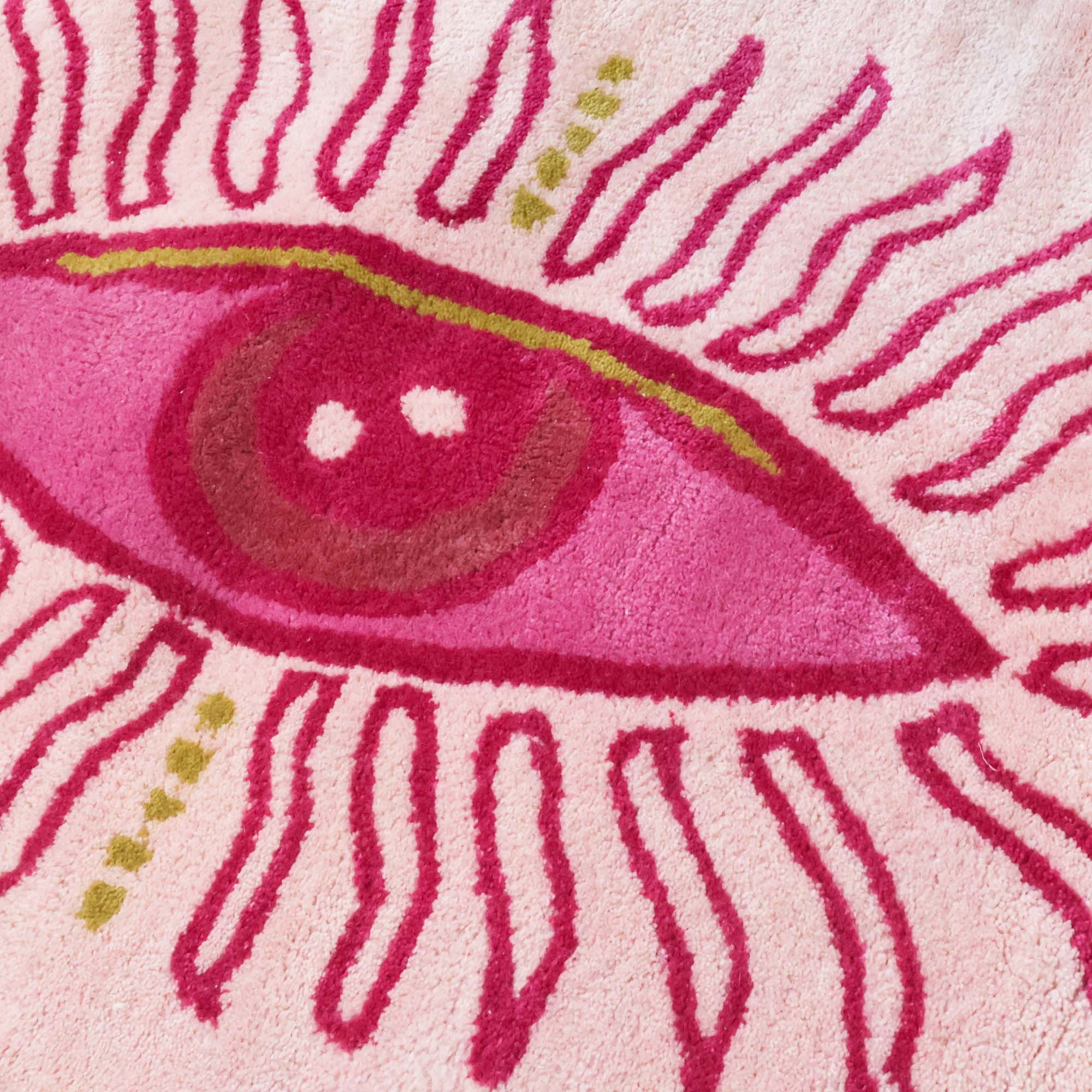 Sol Eye Tufted Mat in Pink - Image 4