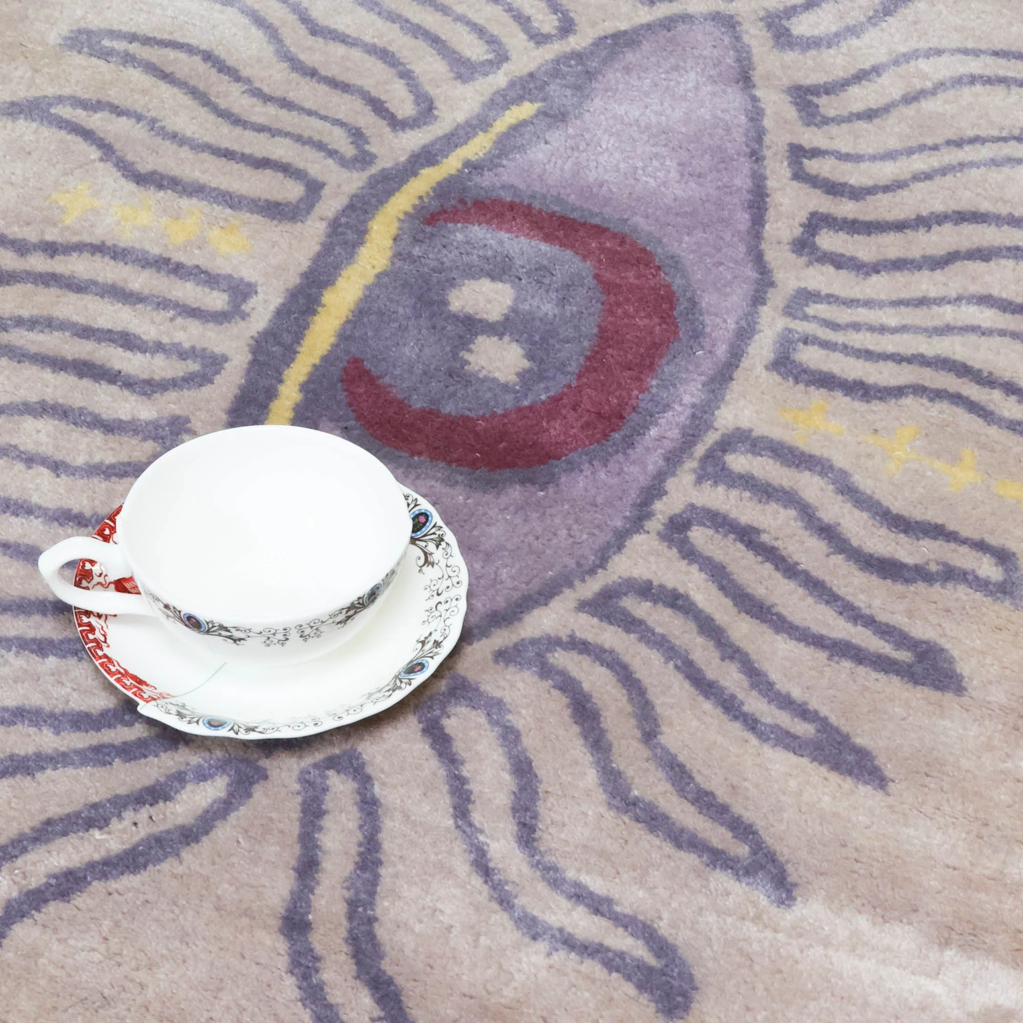 Sol Eye Tufted Mat in Purple - Image 2