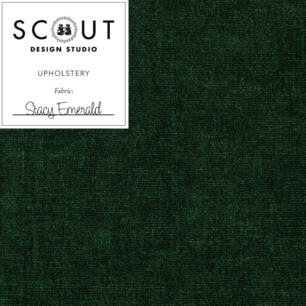 Stacy Emerald Velvet Fabric Sample