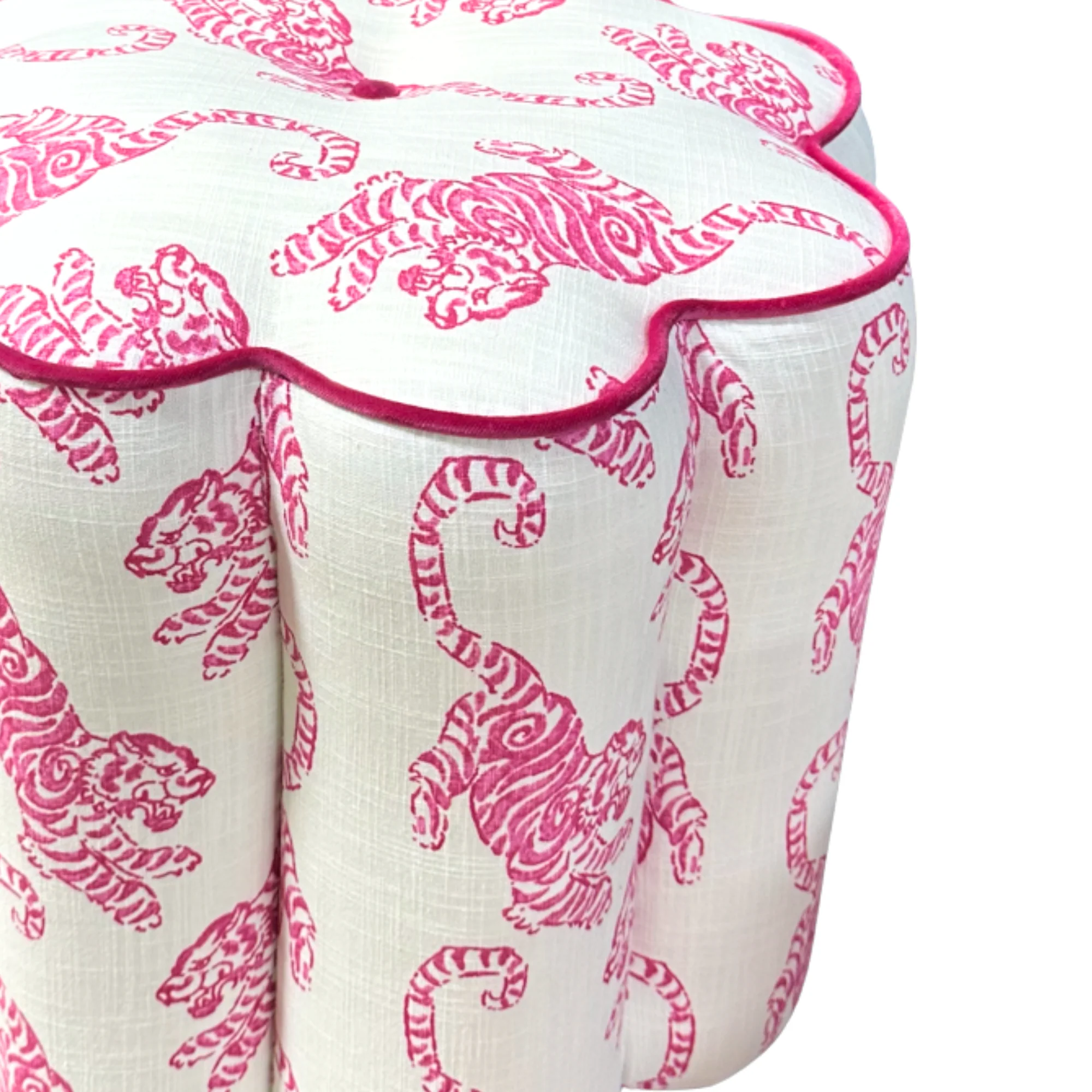 In Stock Sunday Ottoman in Tigris Flamingo - Image 4