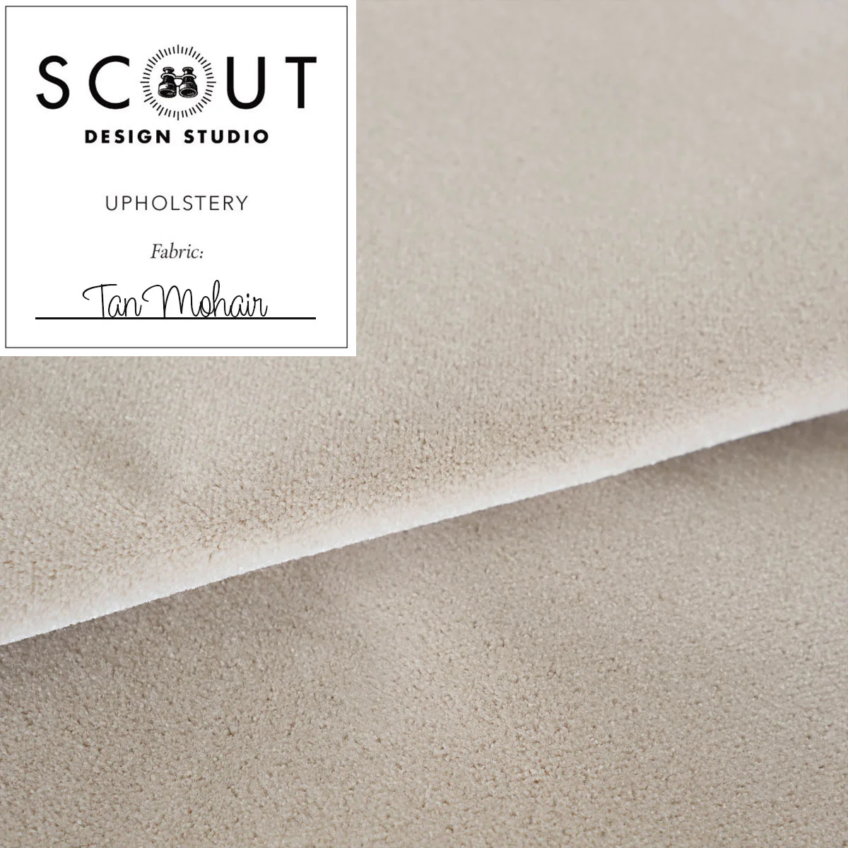 Tan Vegan Mohair Fabric Sample