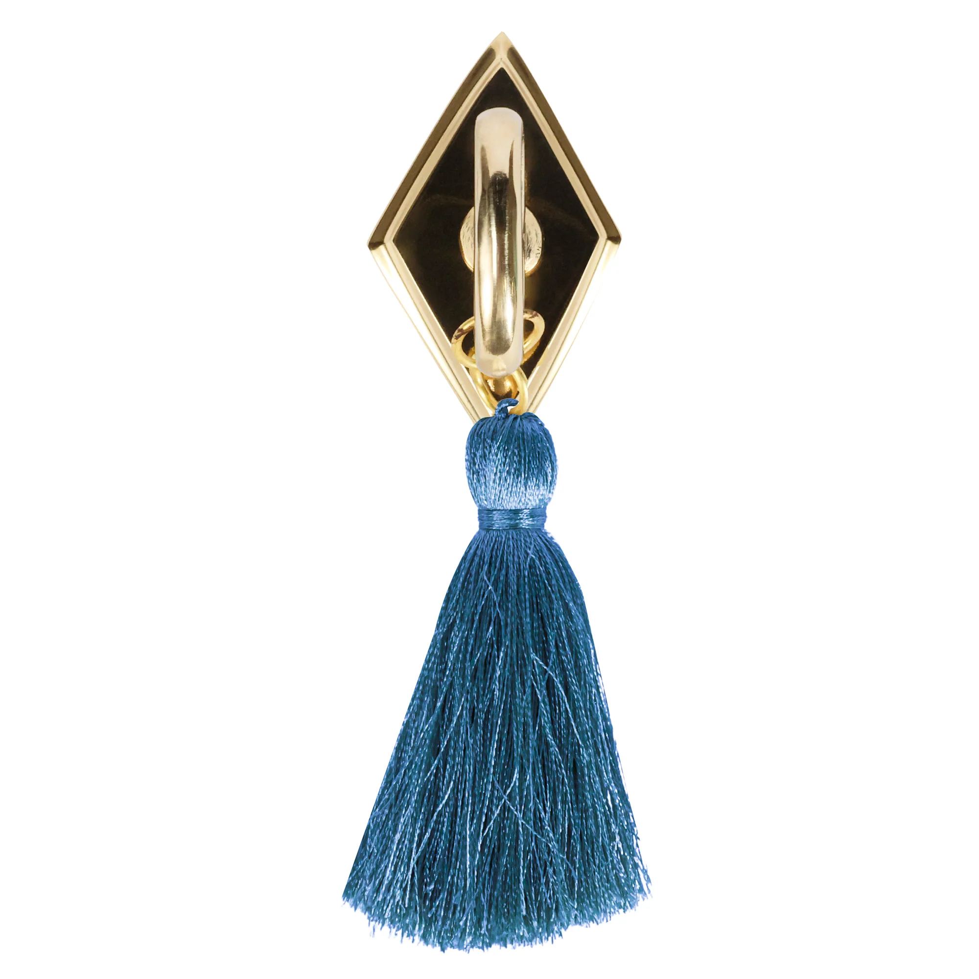 Tassel Knob - Smokey Blue