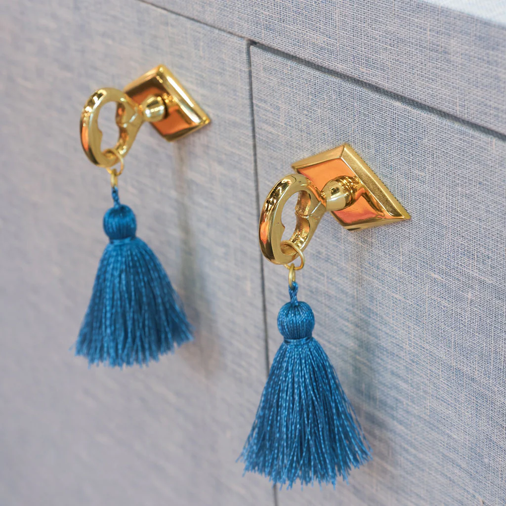 Tassel Knob - Smokey Blue - Image 2