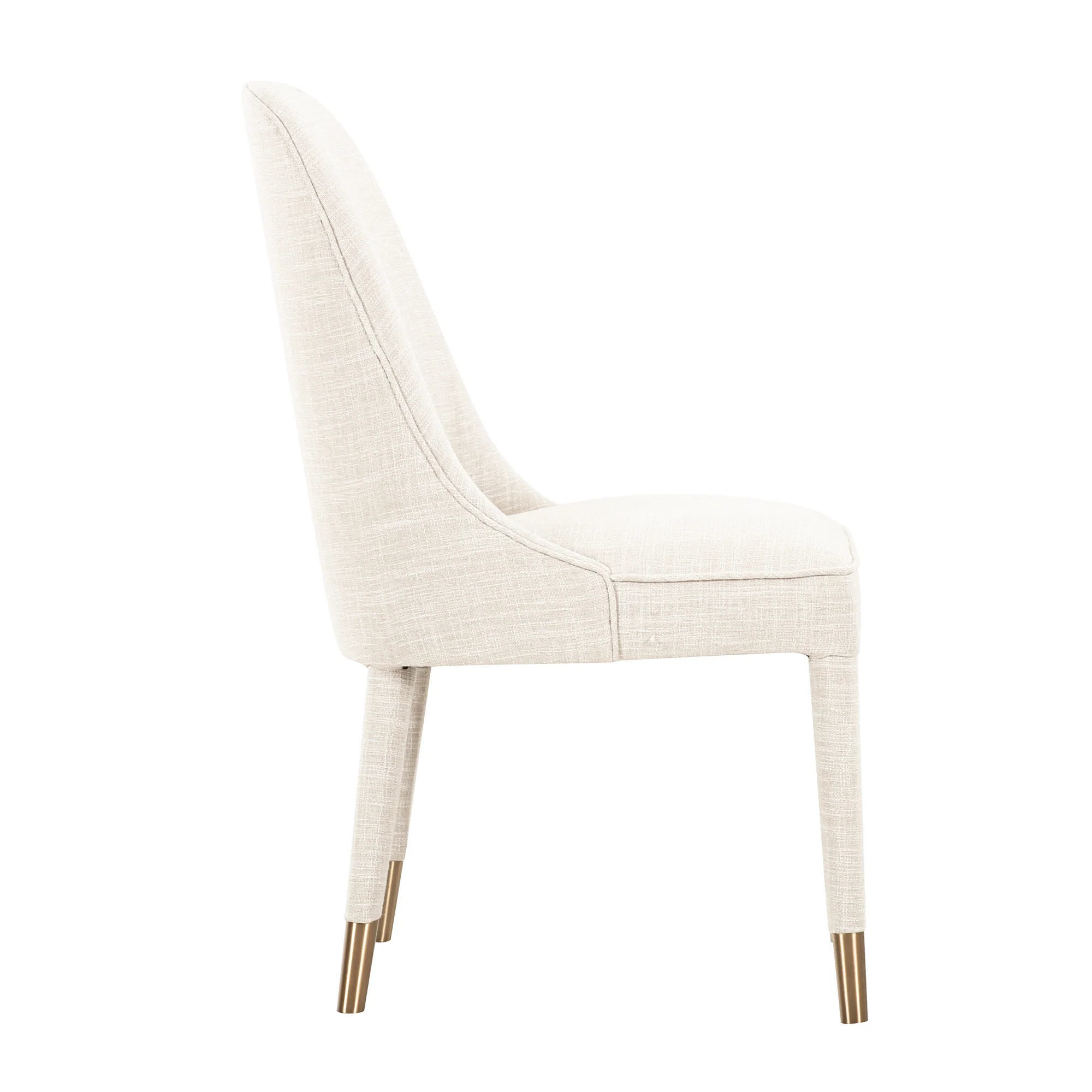 Tavish Dining Chair in Oatmeal Linen - Image 2