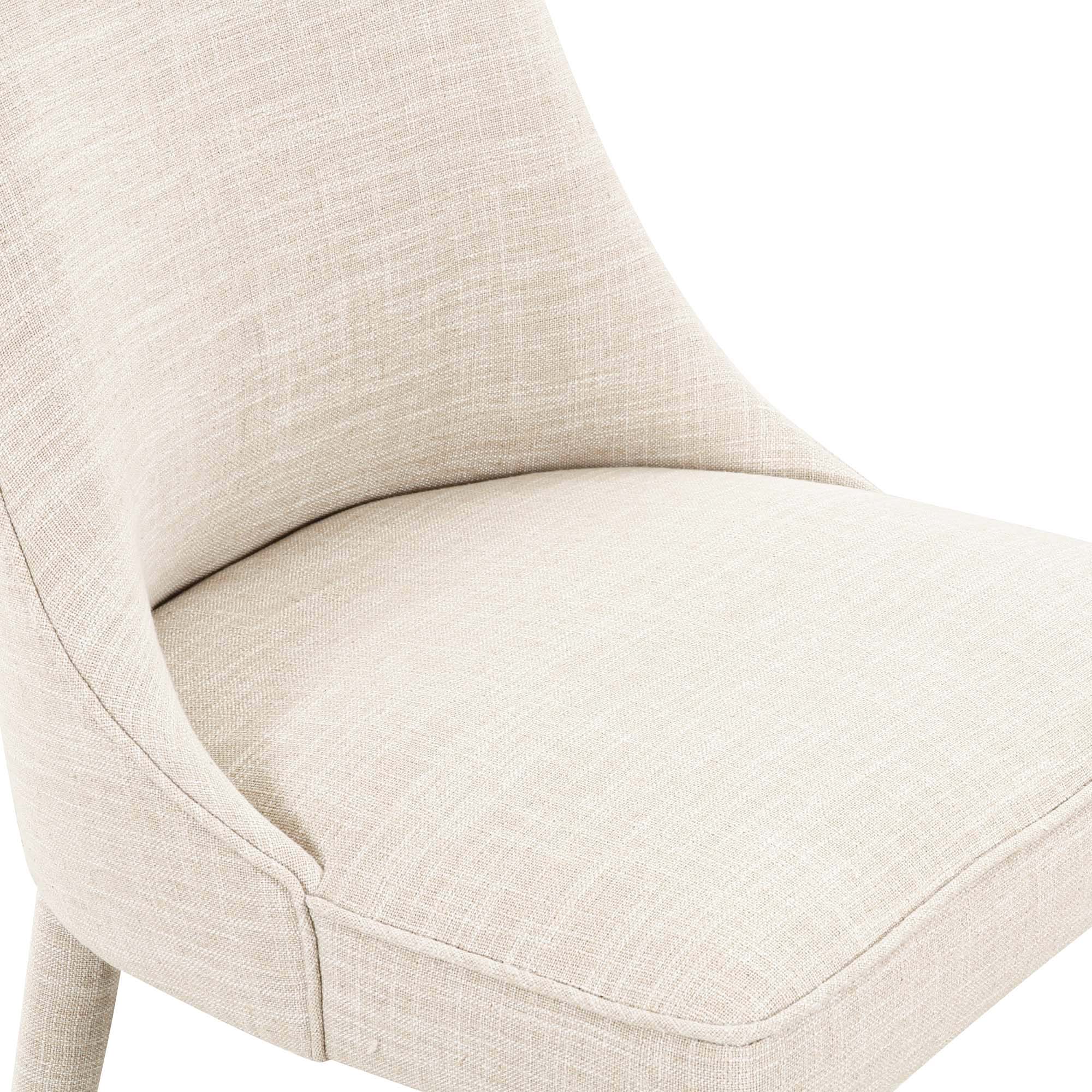 Tavish Dining Chair in Oatmeal Linen - Image 4