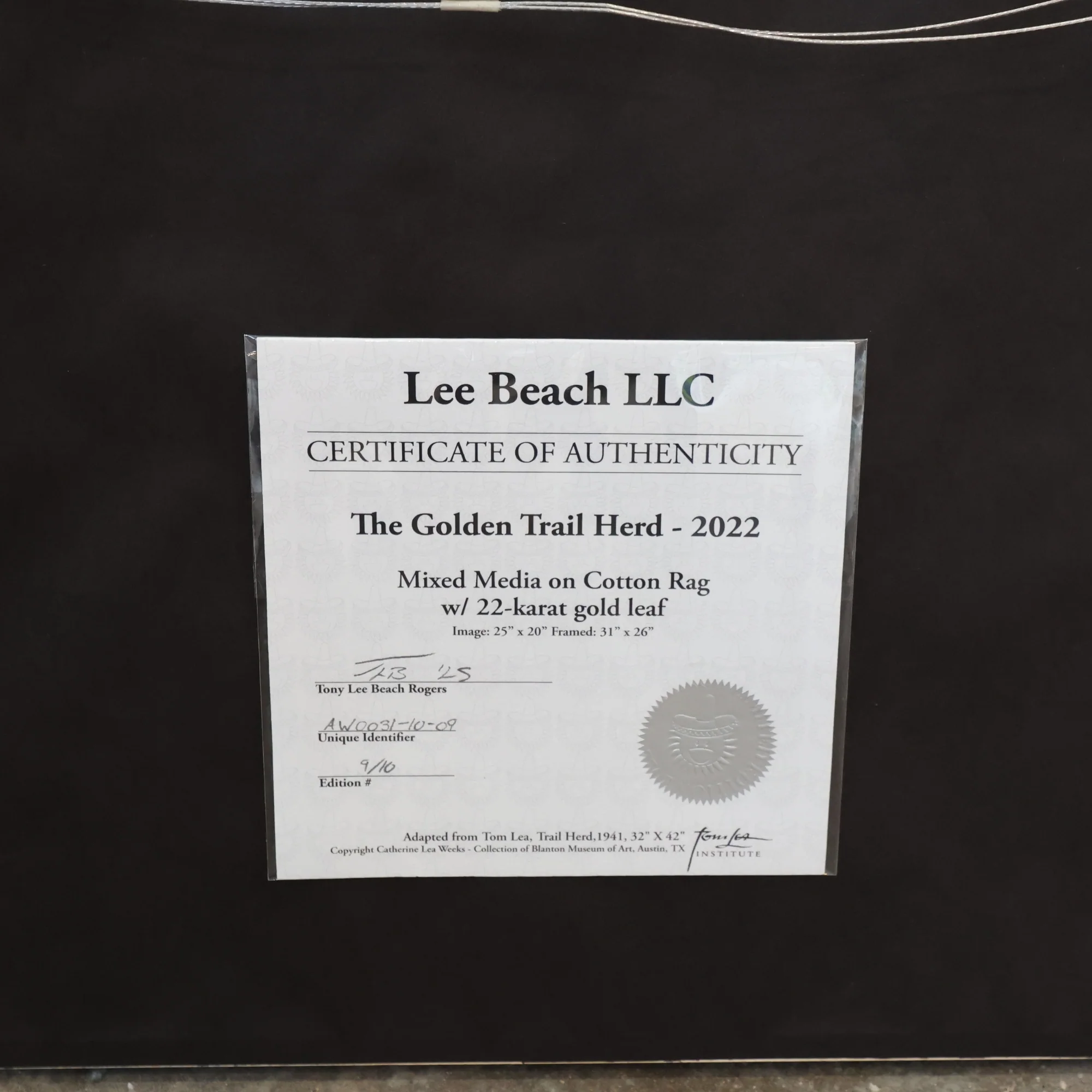 The Golden Trail Herd, 2022 by Lee Beach - Image 3