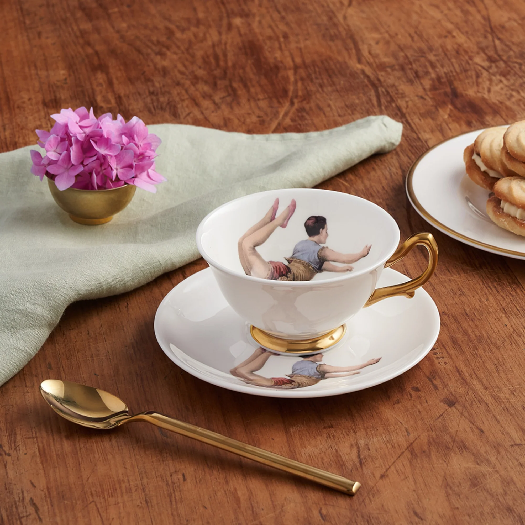 Trapeze Boy Teacup and Saucer - Image 2