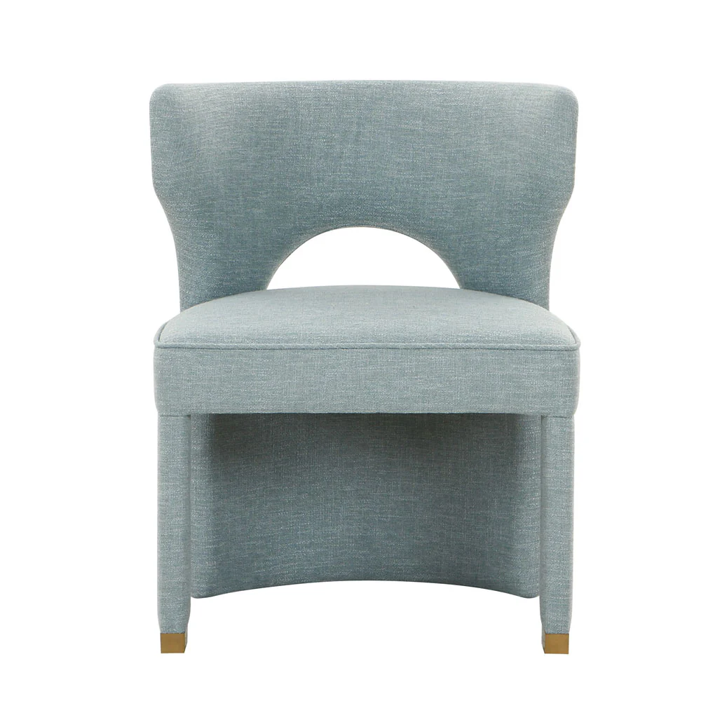Valerie Dining Chair in French Blue Linen - Image 10