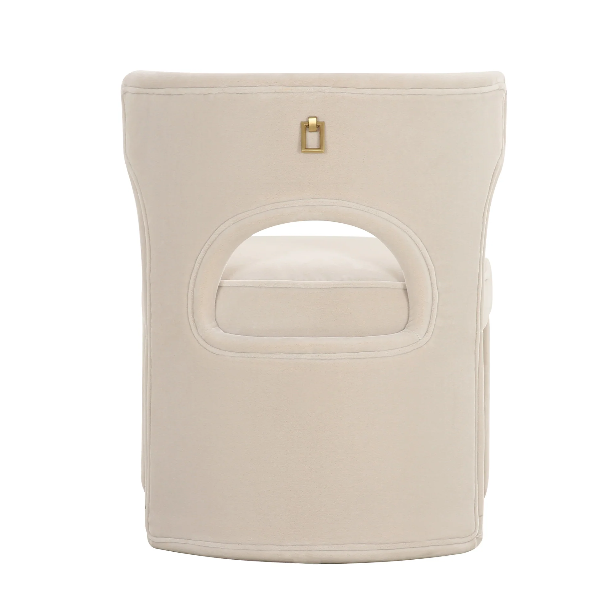 Valerie Dining Chair in Pearl Velvet - Image 10