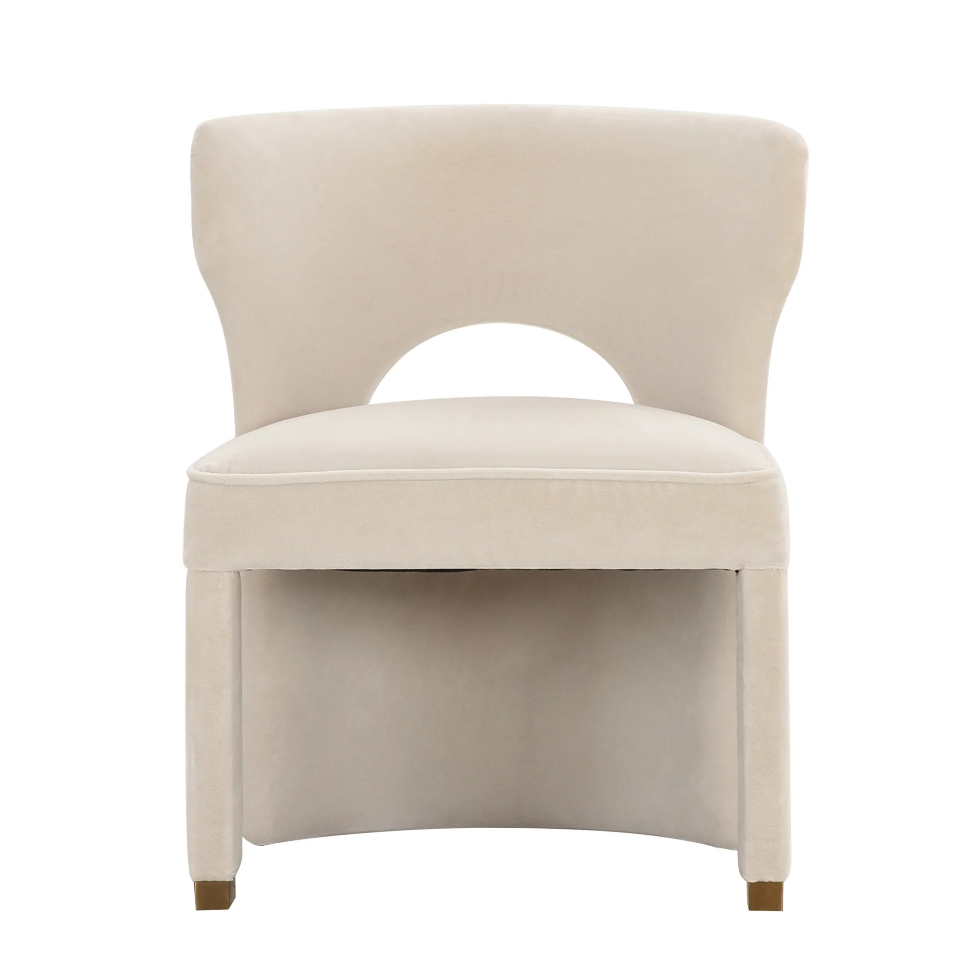 Valerie Dining Chair in Pearl Velvet - Image 5