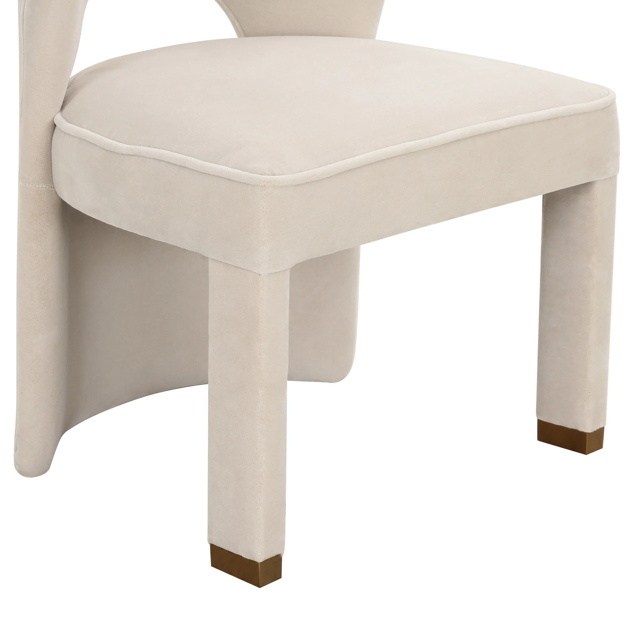 Valerie Dining Chair in Pearl Velvet - Image 7