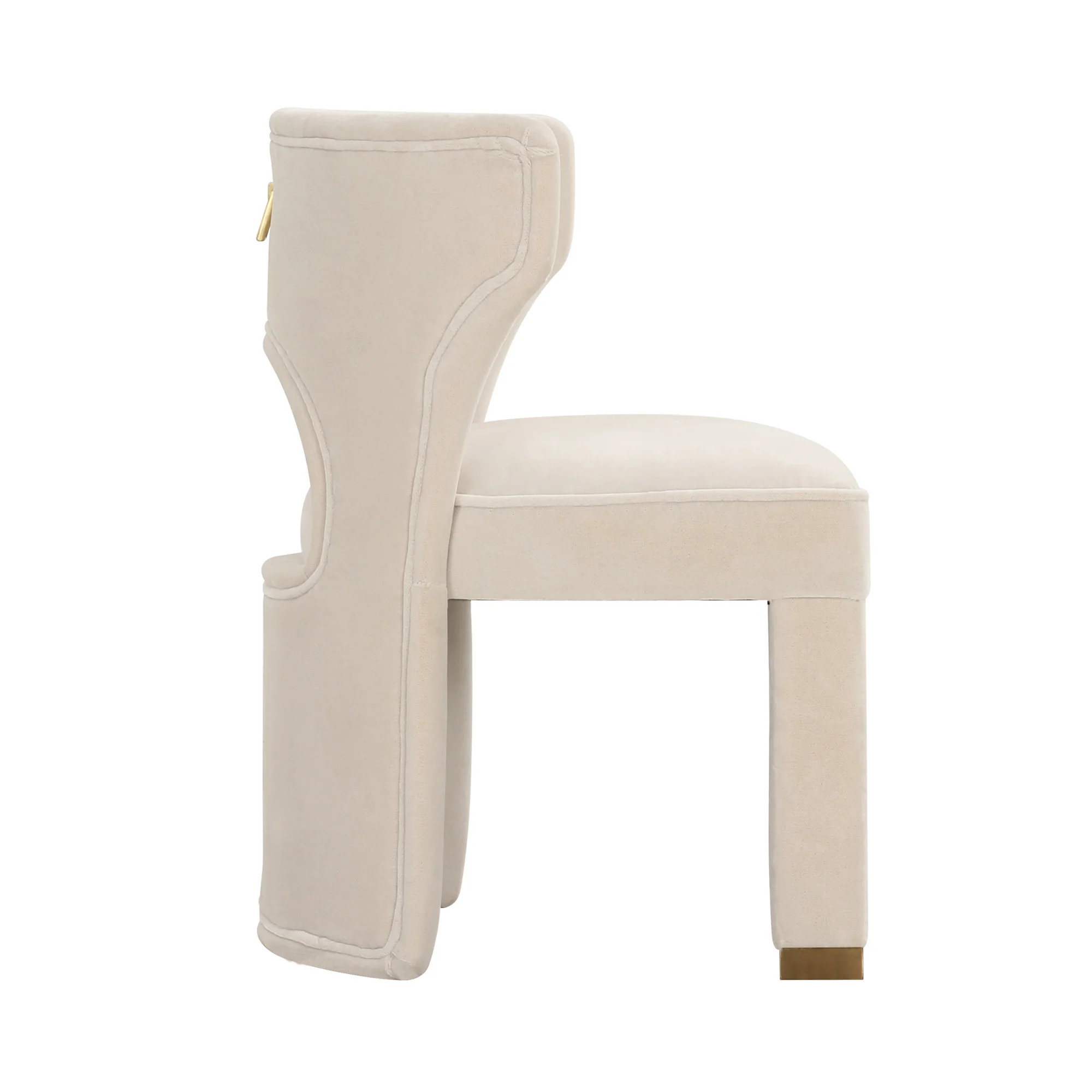 Valerie Dining Chair in Pearl Velvet - Image 8