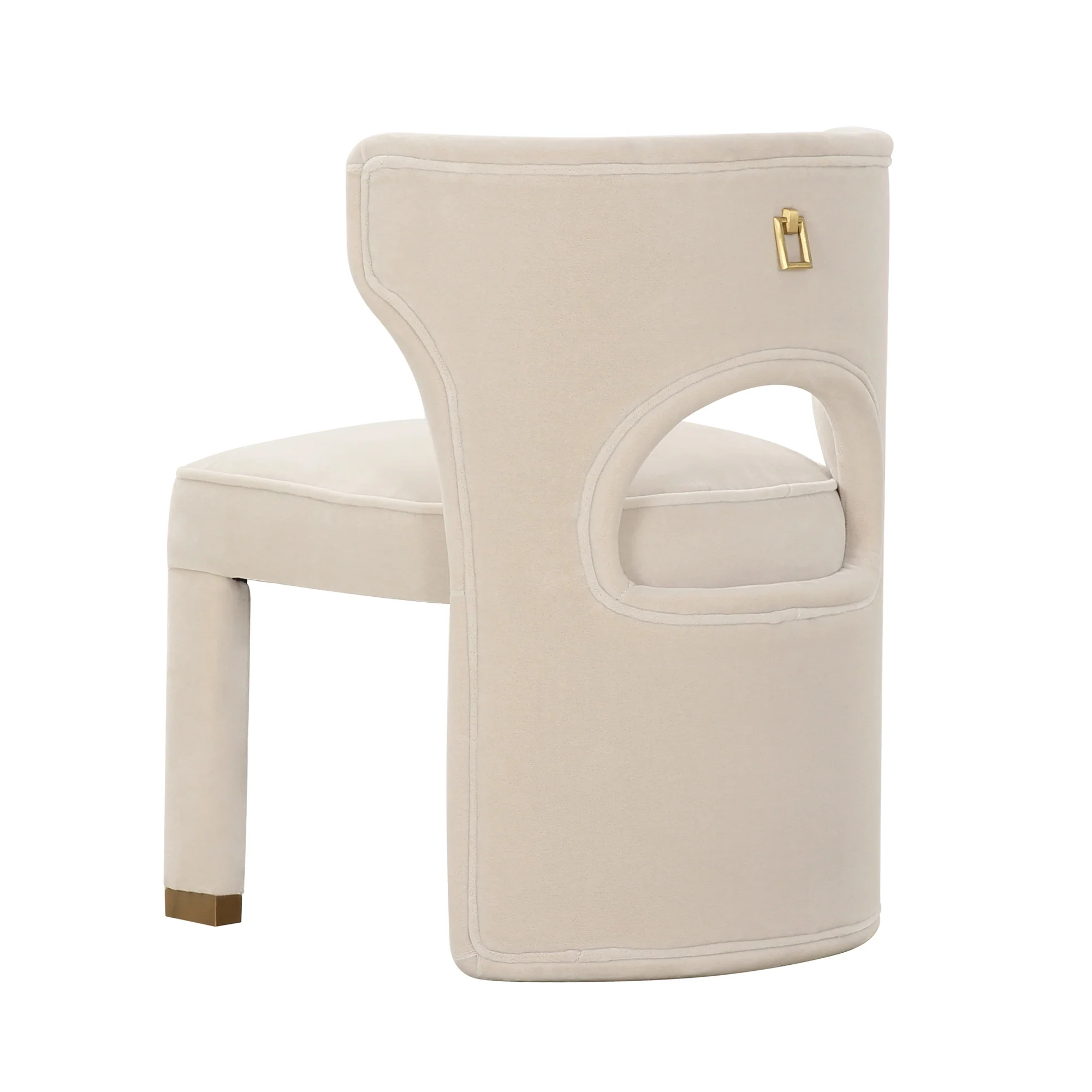 Valerie Dining Chair in Pearl Velvet - Image 9