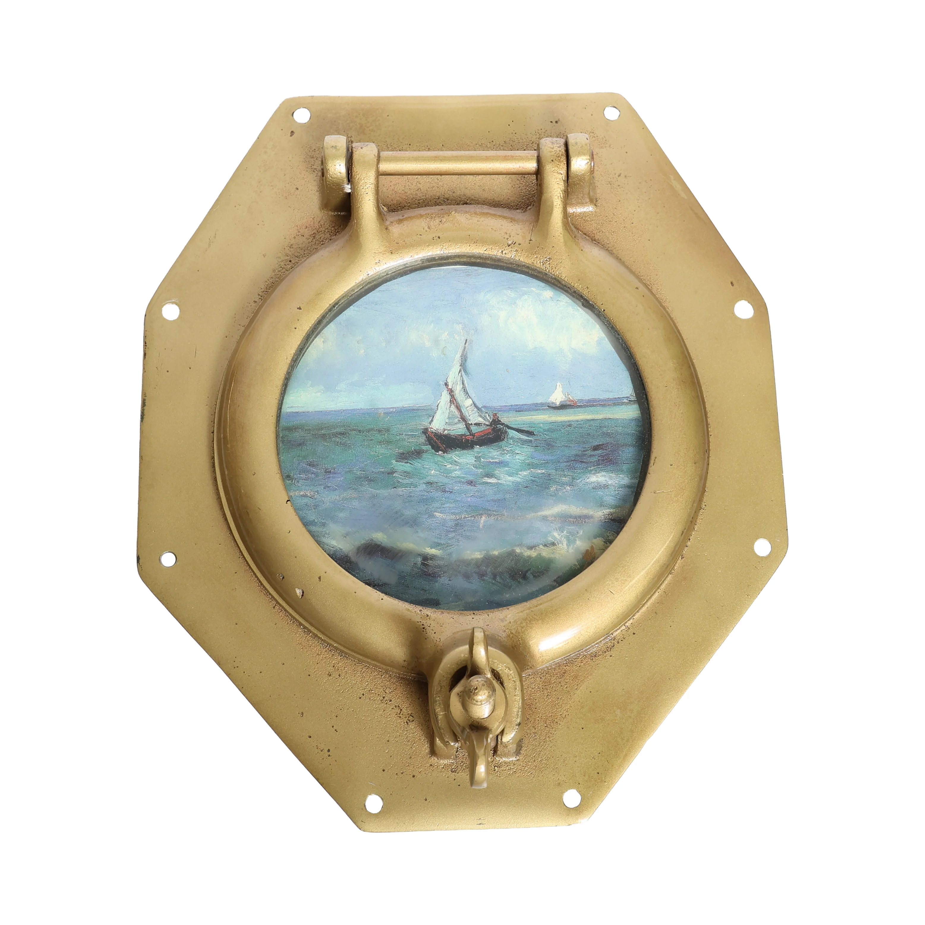 Vintage Brass Ship Porthole