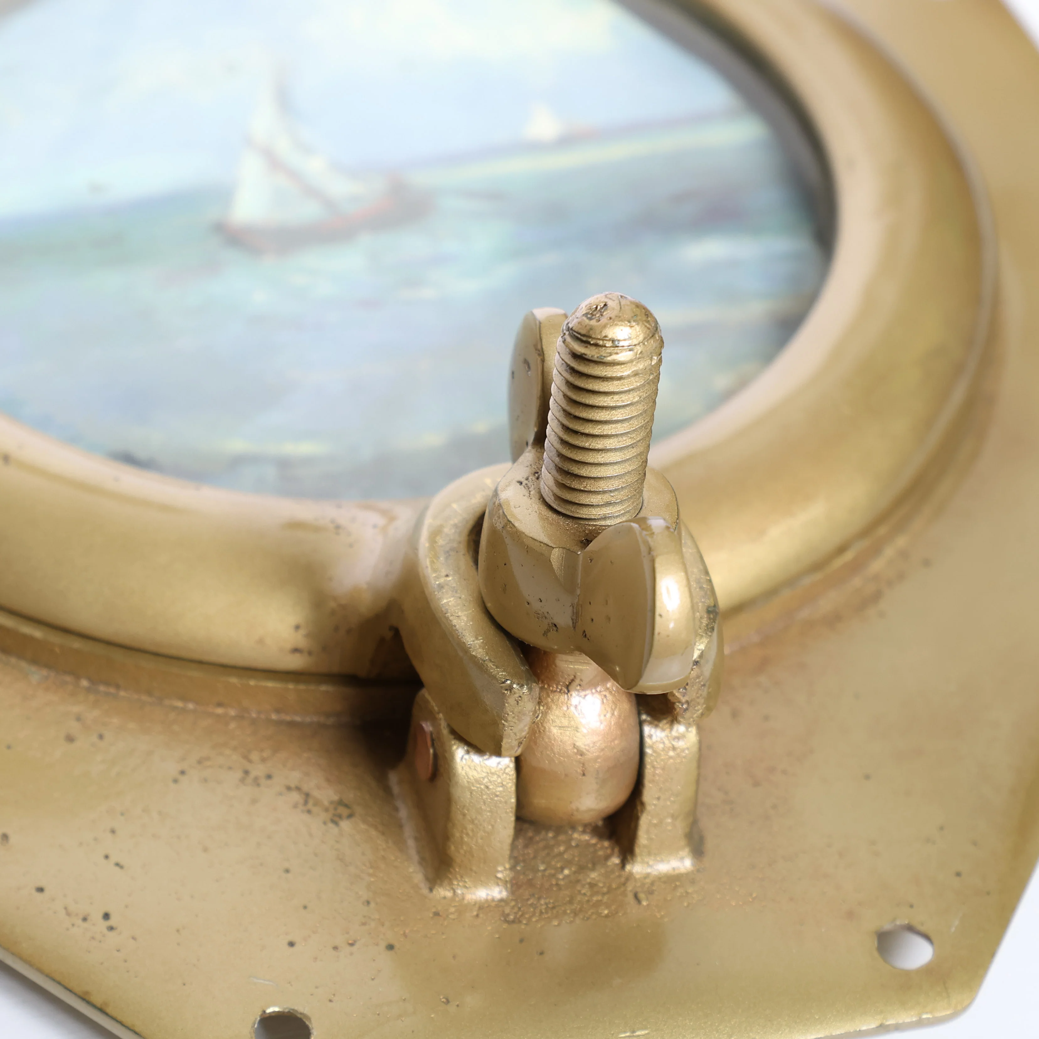 Vintage Brass Ship Porthole - Image 3