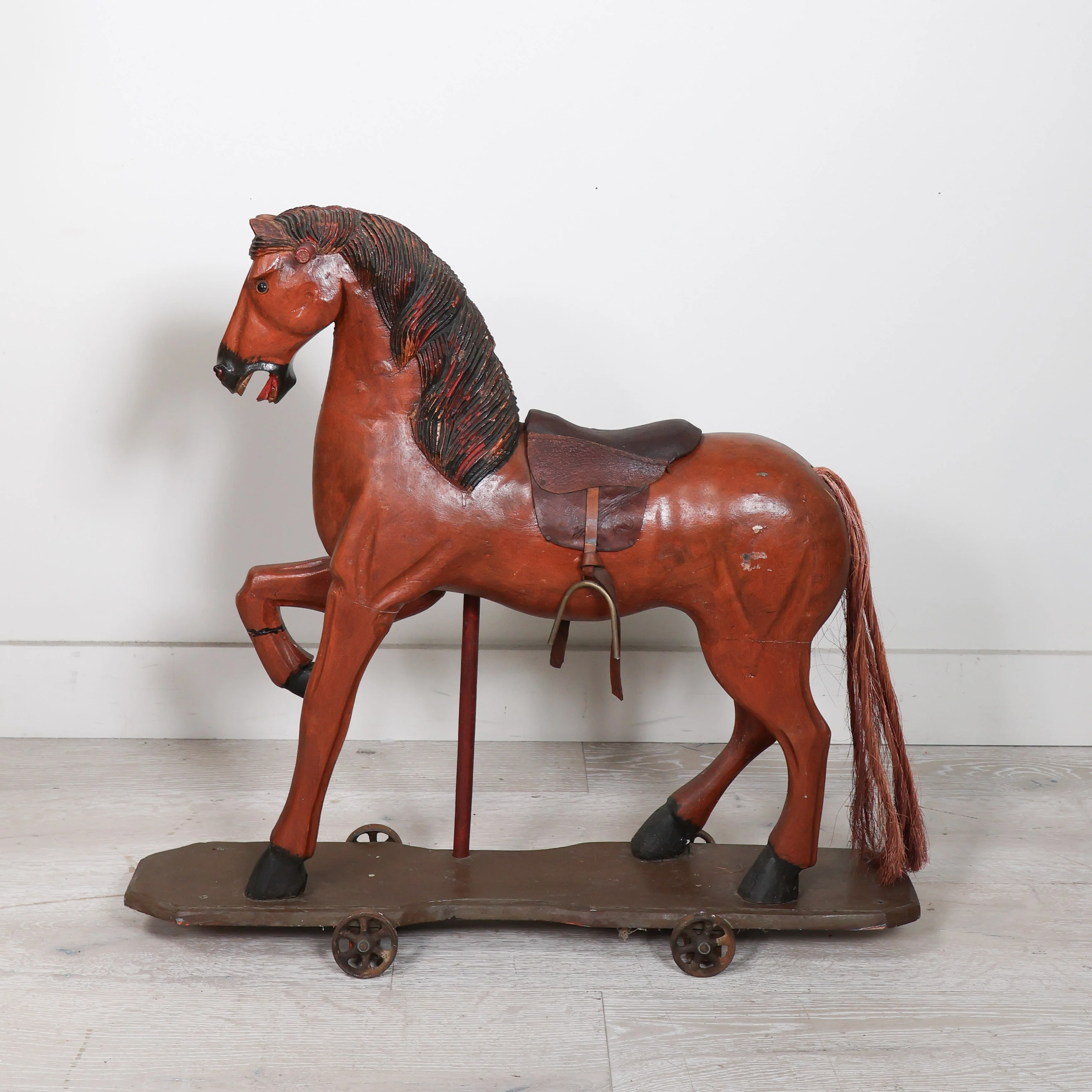 Vintage Horse on Wheels - Image 2