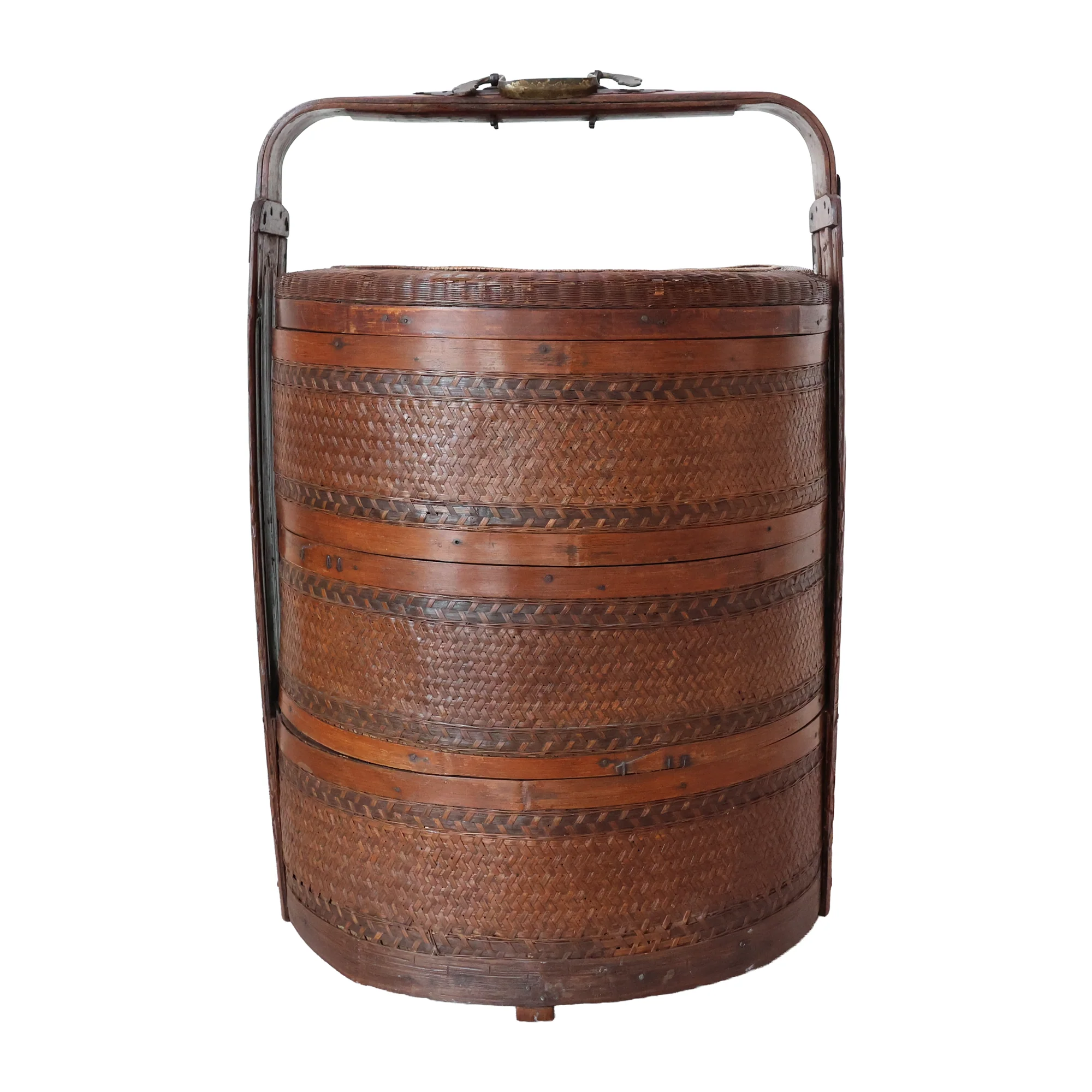 Vintage Three Tiered Bamboo Wedding Basket