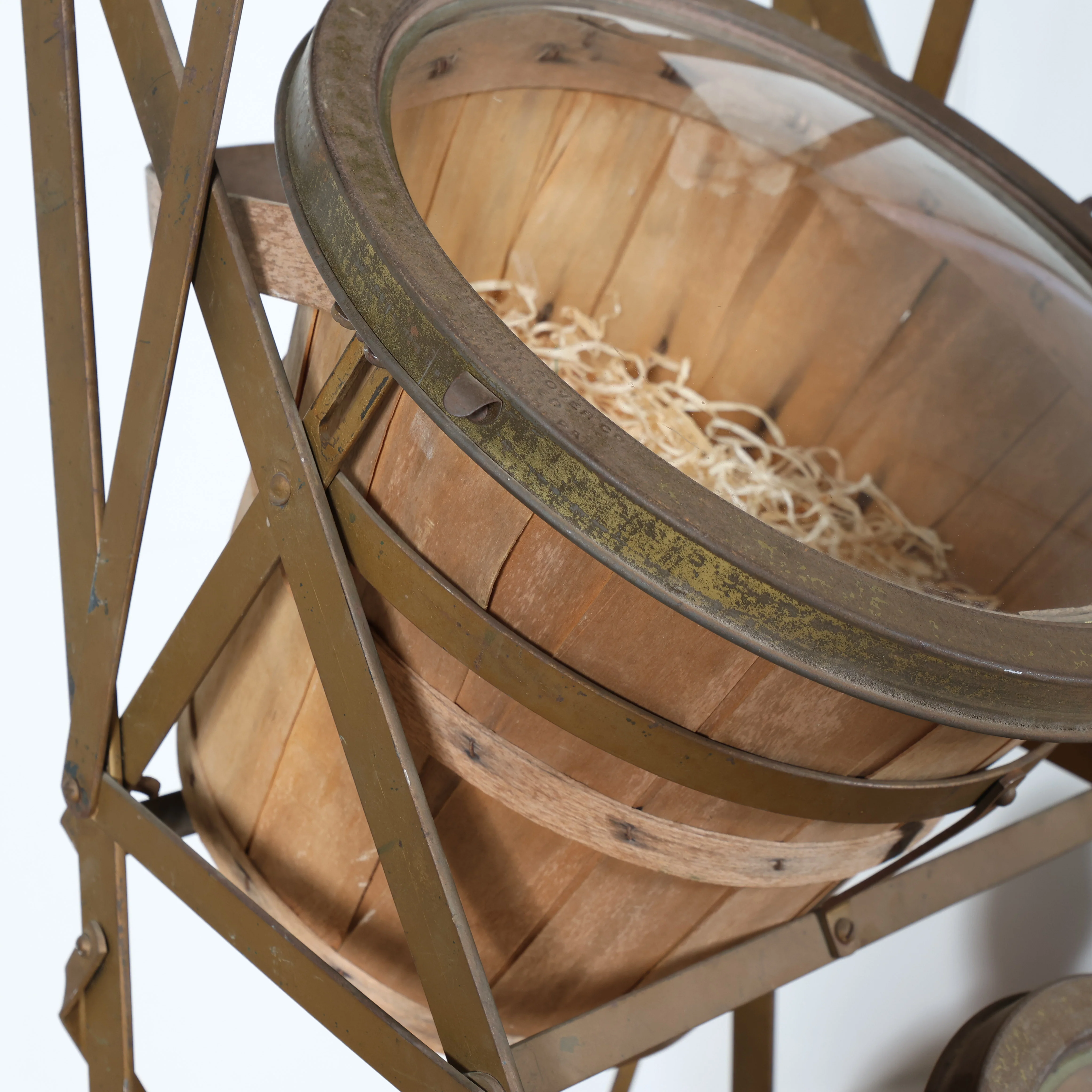 Vintage Tiered Basket Bakery Display - Image 4