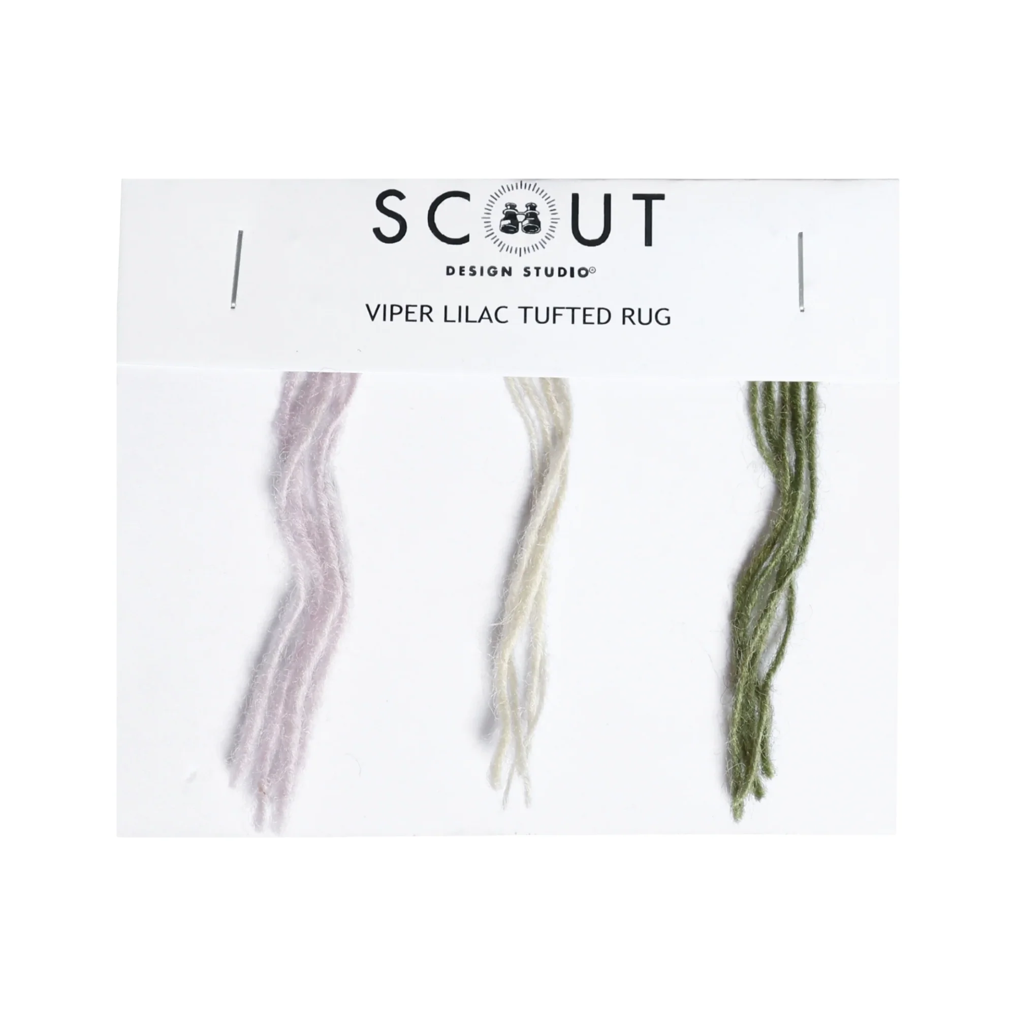 Viper Lilac Tufted Rug Thread Sample