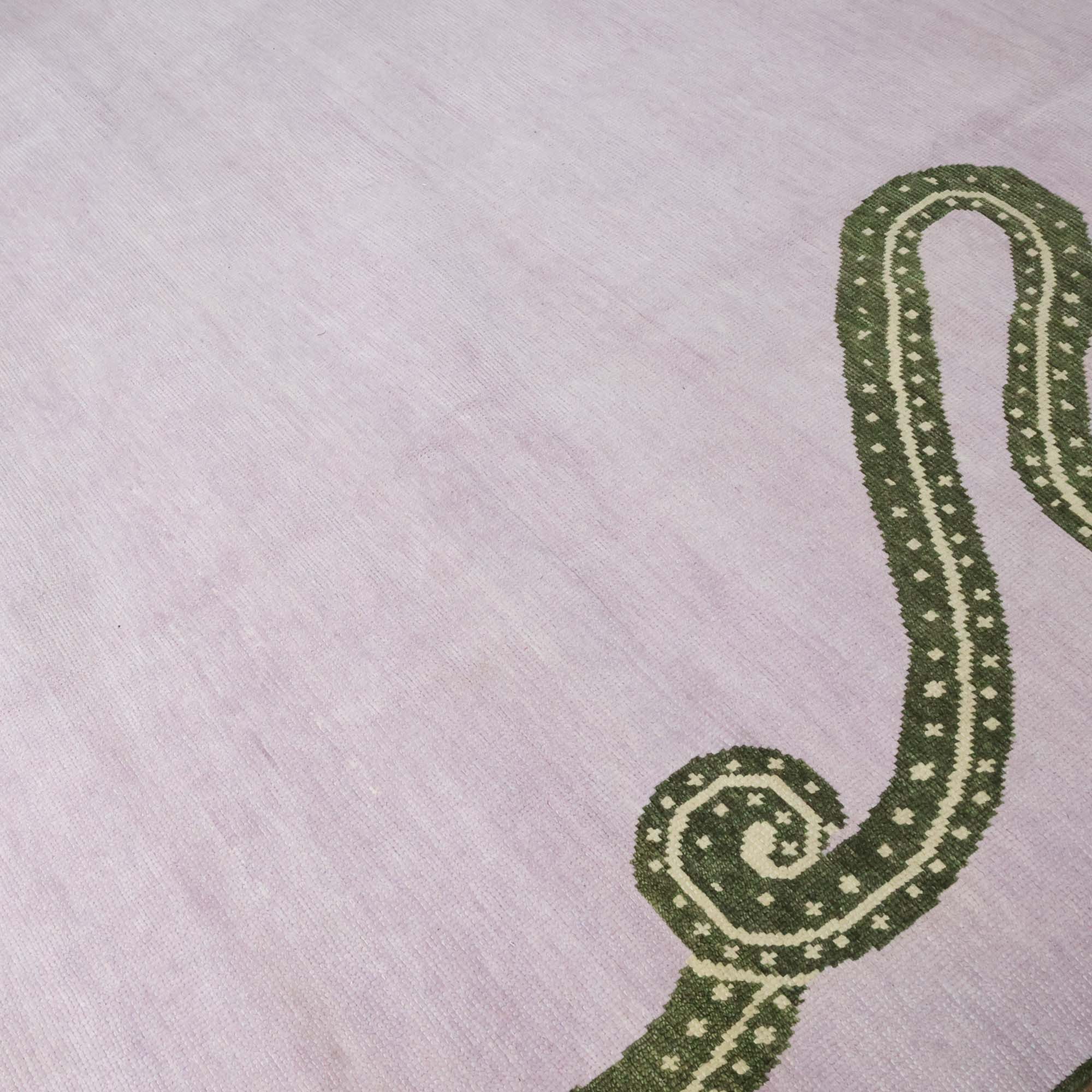 Viper Lilac Turkish Knot Rug - Image 3