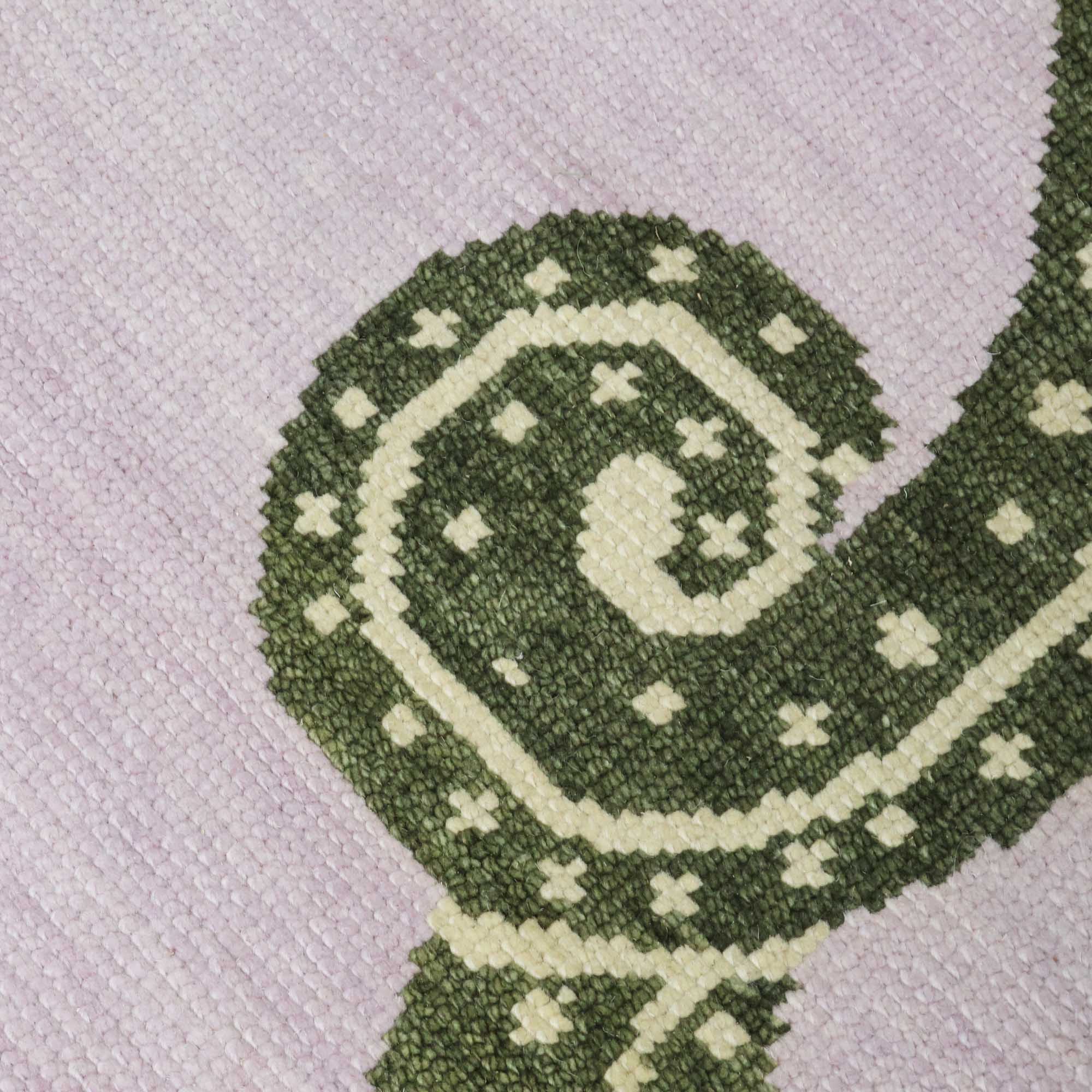 Viper Lilac Turkish Knot Rug - Image 4