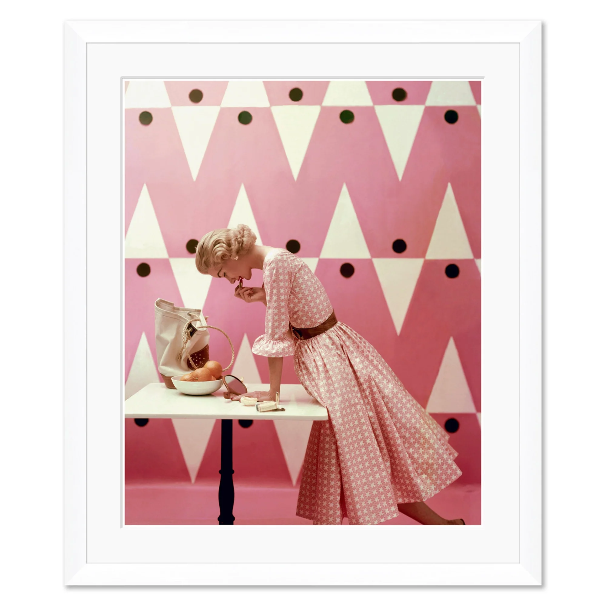 Vogue Magazine, "Model Putting on Lipstick," Richard Rutledge, April 15, 1952