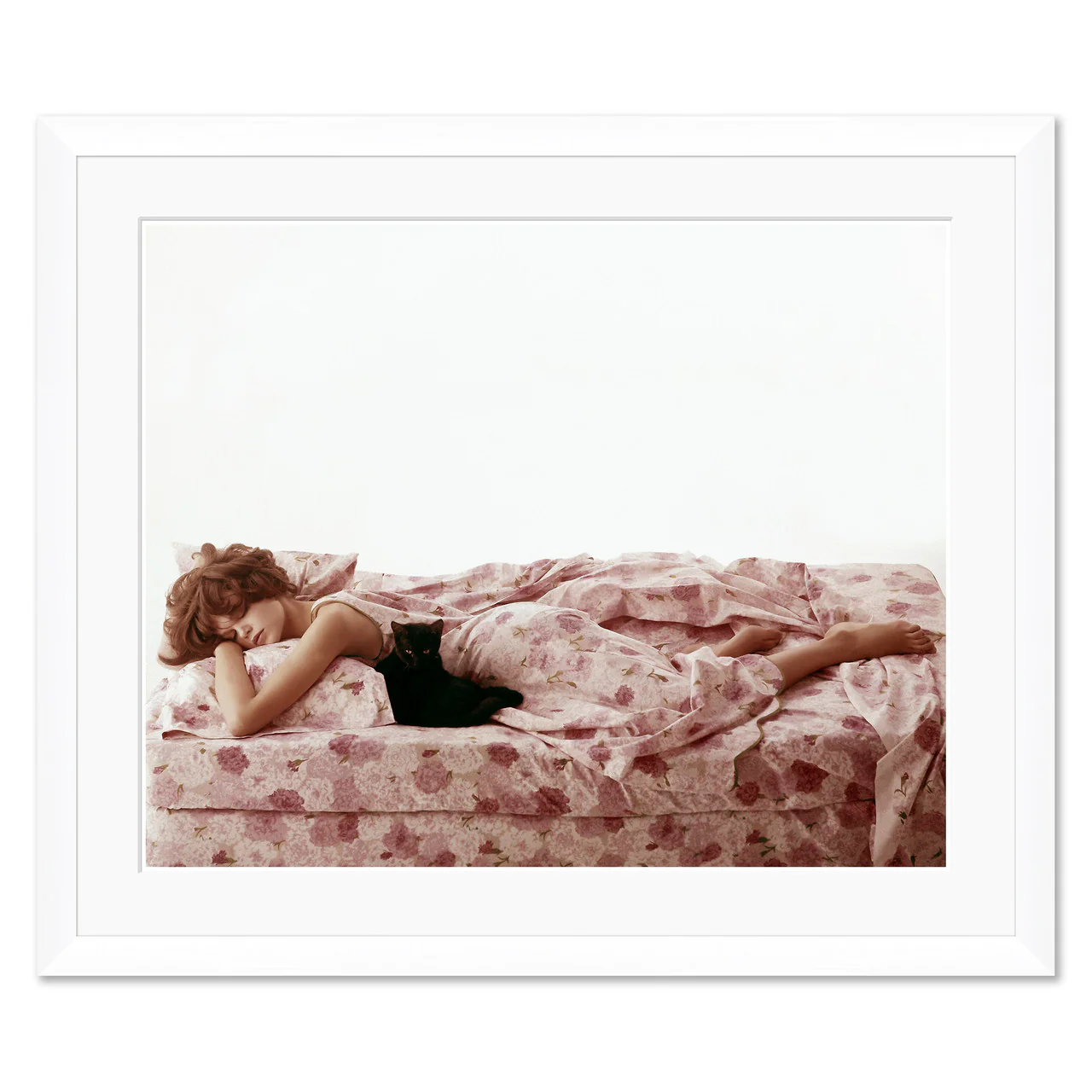 Vogue Magazine, "Sleeping on Floral Bed Linens," Karen Radkai, February 1, 1962