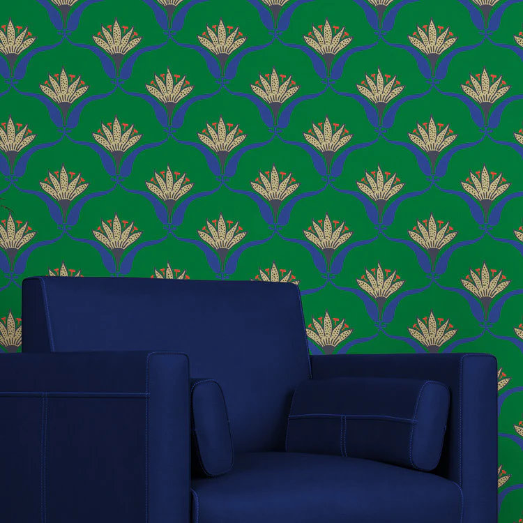 Wallflower Wallpaper - Jade - Image 2