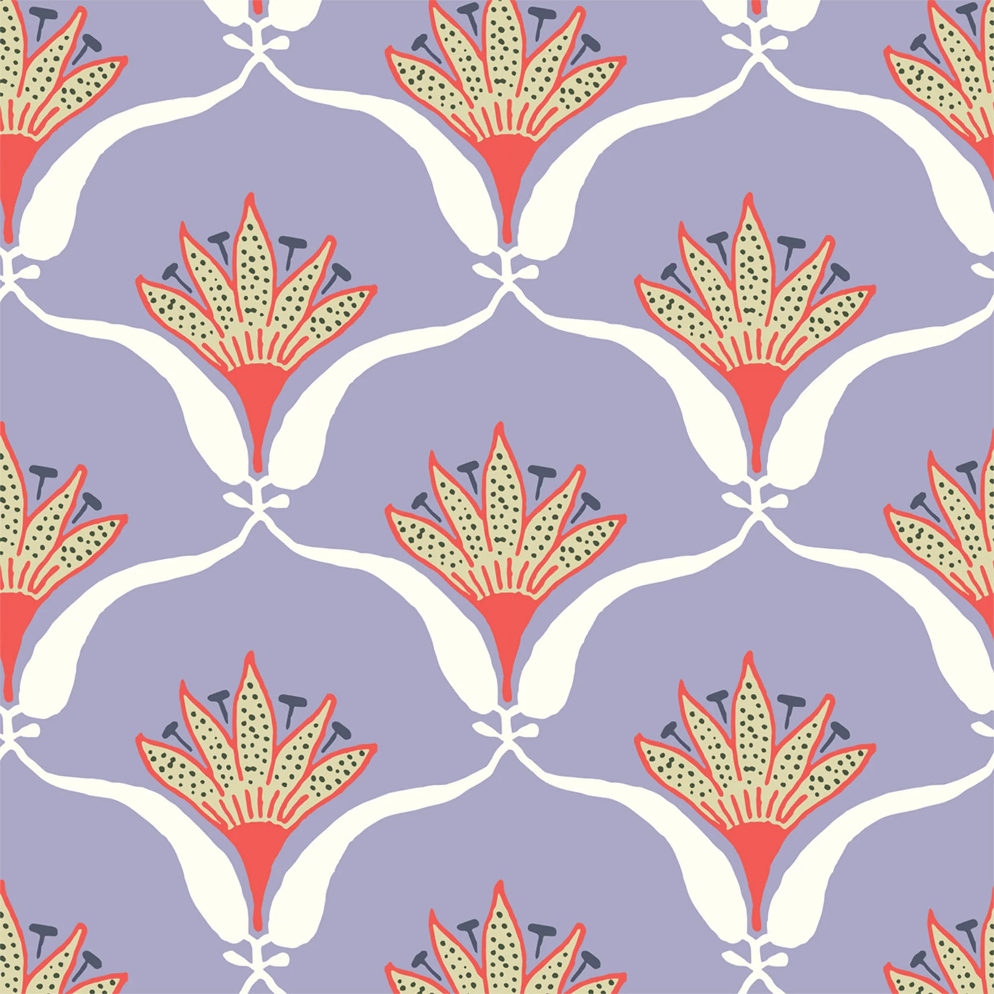 Wallflower Wallpaper - Lilac