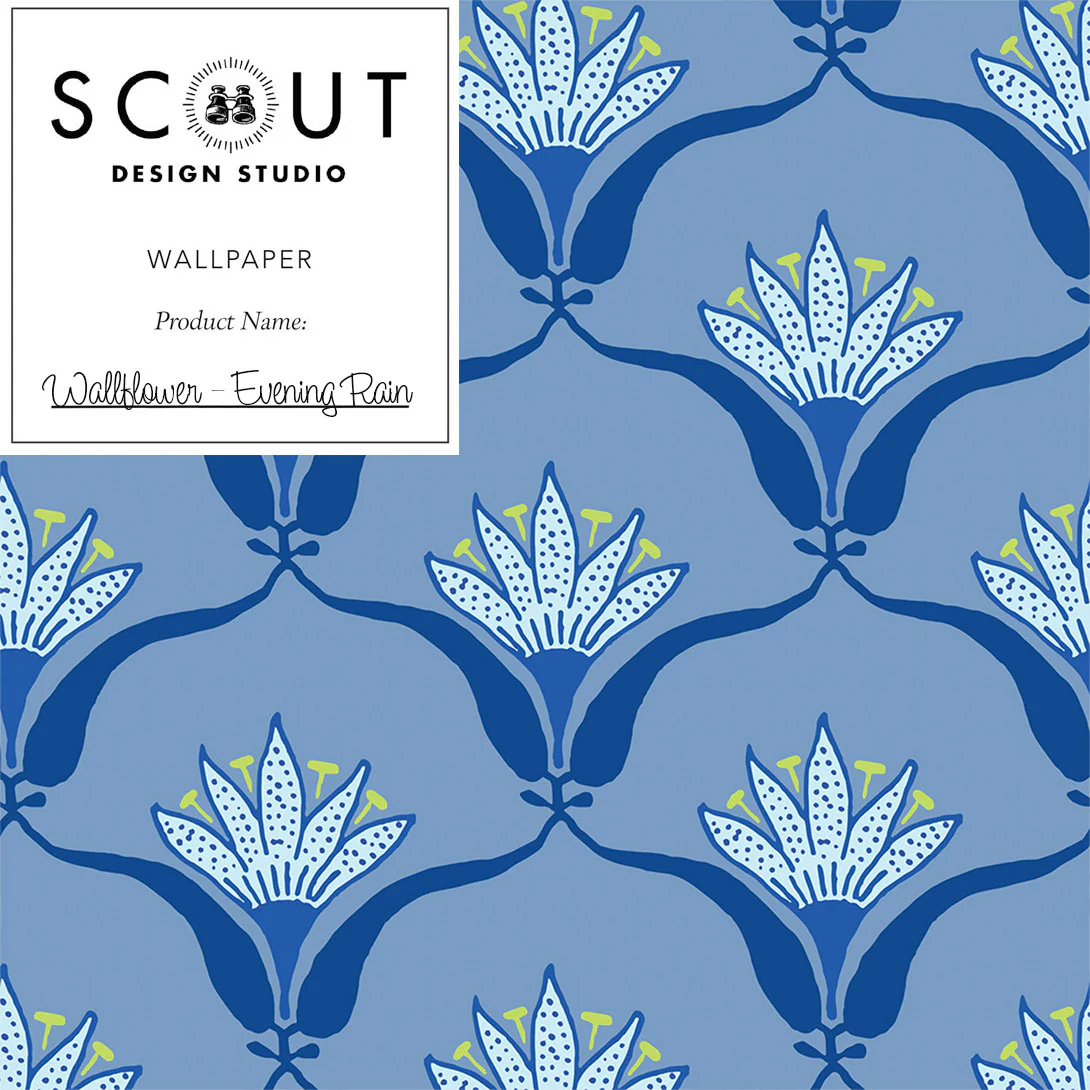 Wallflower Wallpaper in Evening Rain Sample